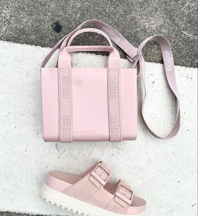 Combo Melissa Sandália Cozy M-Lover Platform e Bolsa Dulce Bag Nude