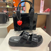 Combo Melissa Sandália Cozy Slide M-Lover e Bolsa Dulce Bag - Preto