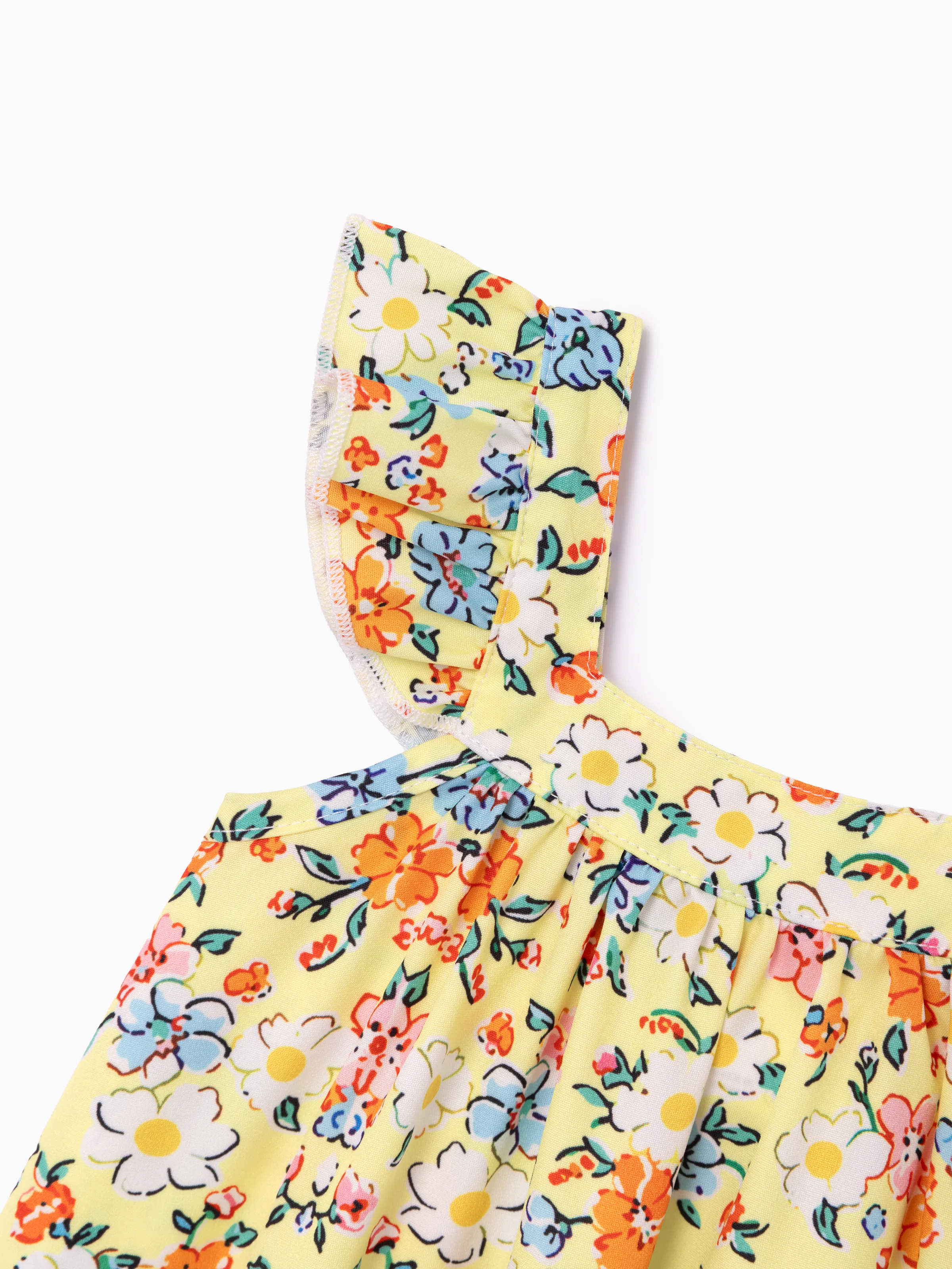 Fresh Market Baby Girl Multi-Floral Print Dress Yellow - Image 3