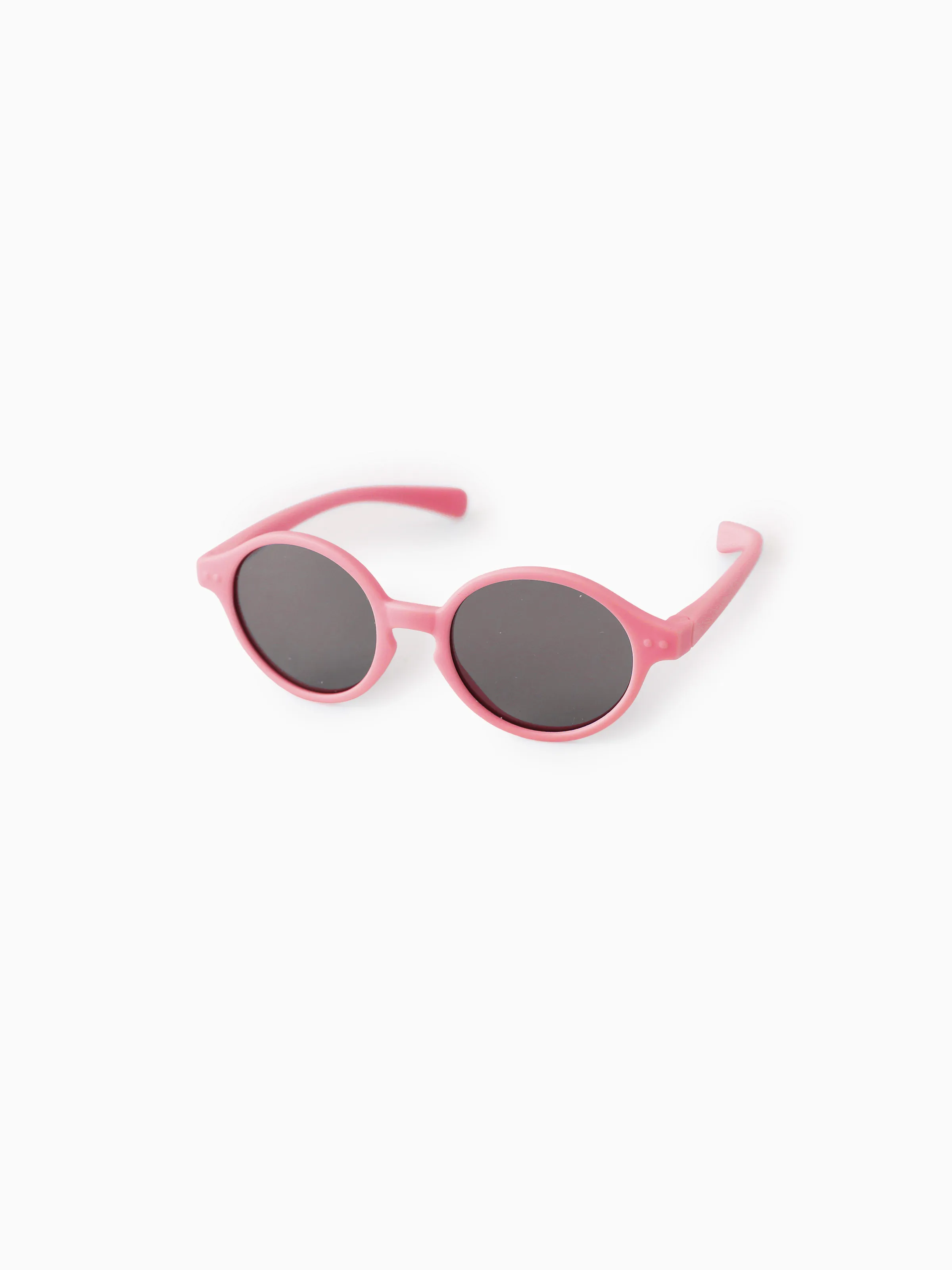 Polarized Round Baby Sunglasses Silicone Pink - Image 2