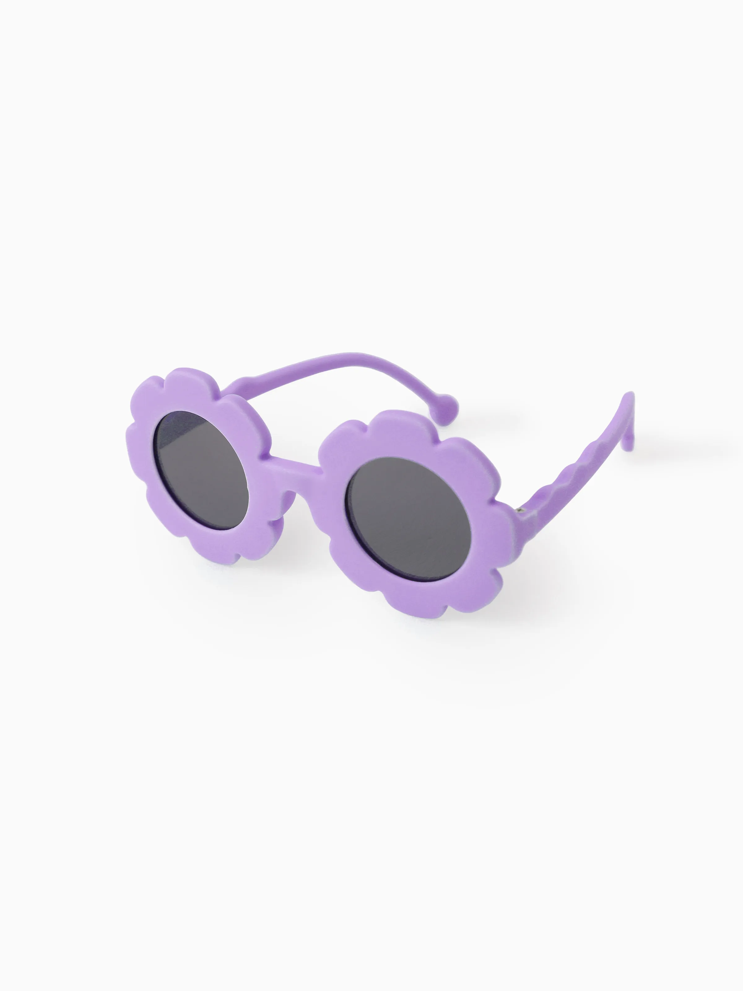 Polarized Sunflower Toddler Sunglasses Silicone Purple - Image 2
