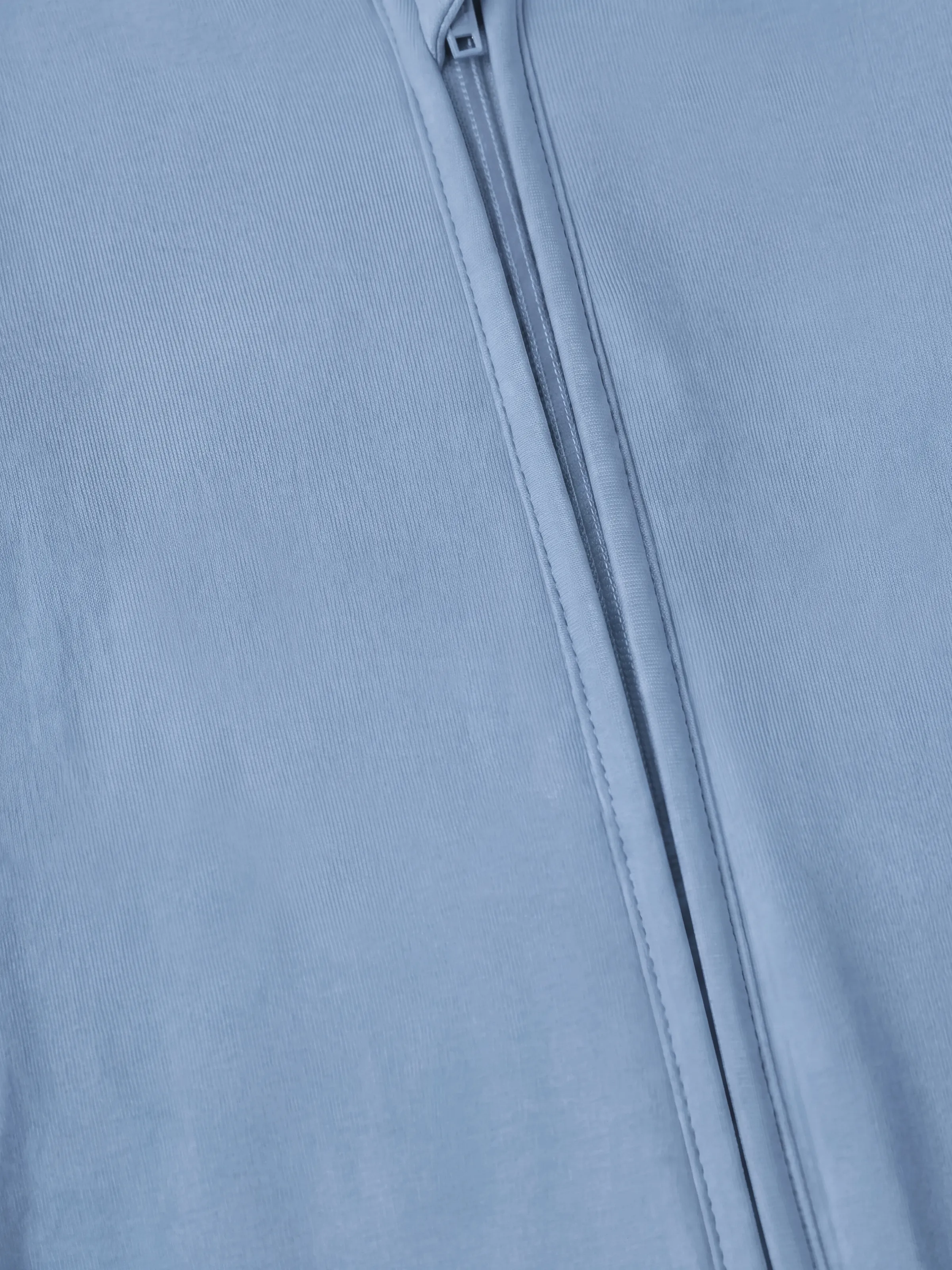 Bamboo Baby Boy/Girl Zip-Up Pajamas Bluish Grey - Image 4