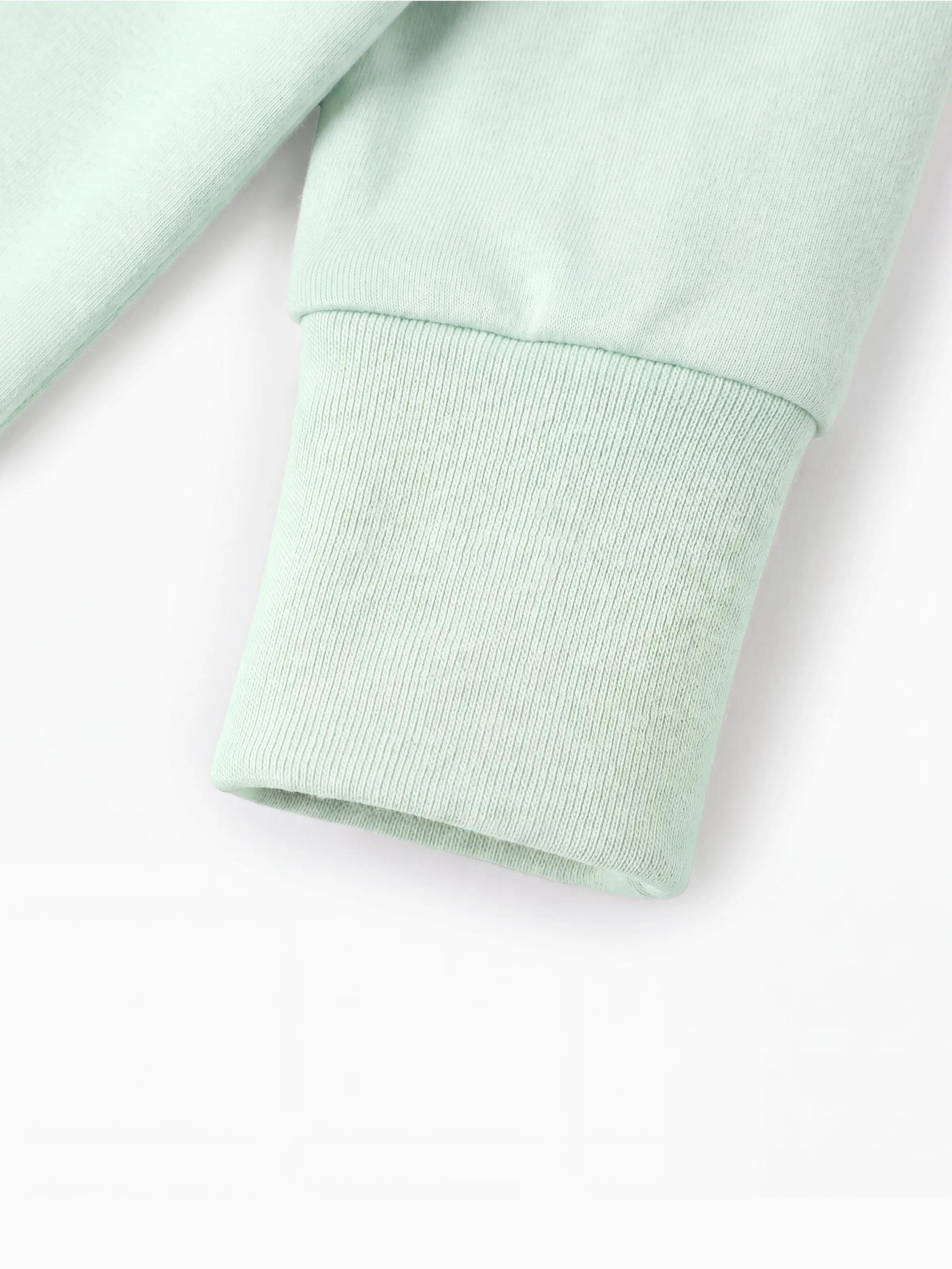 Bamboo Baby Boy/Girl Zip-Up Pajamas Pale Green - Image 5