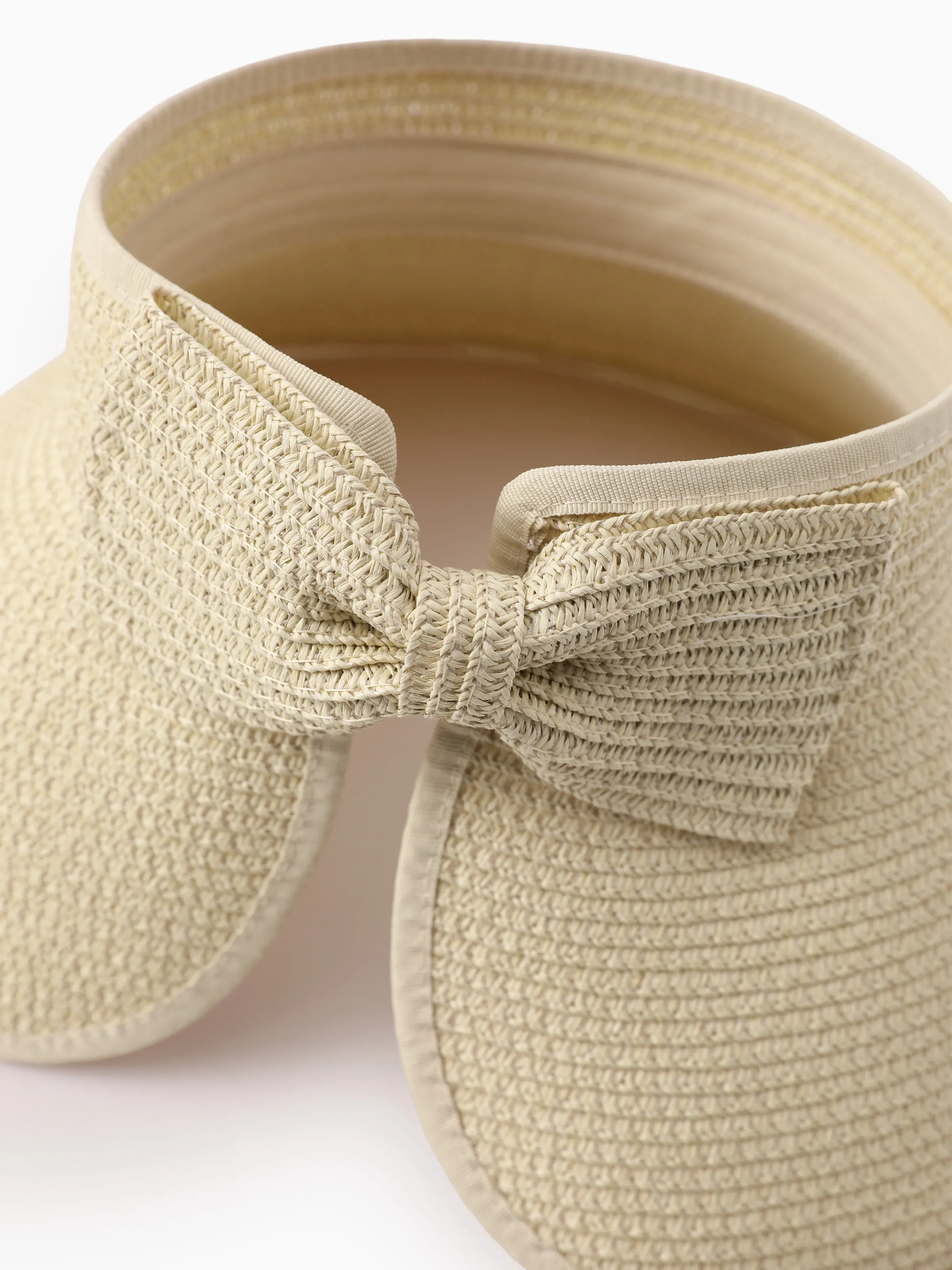 Family Matching Wide Brim Foldable Straw Sun Hats for Beach & Travel - Image 5