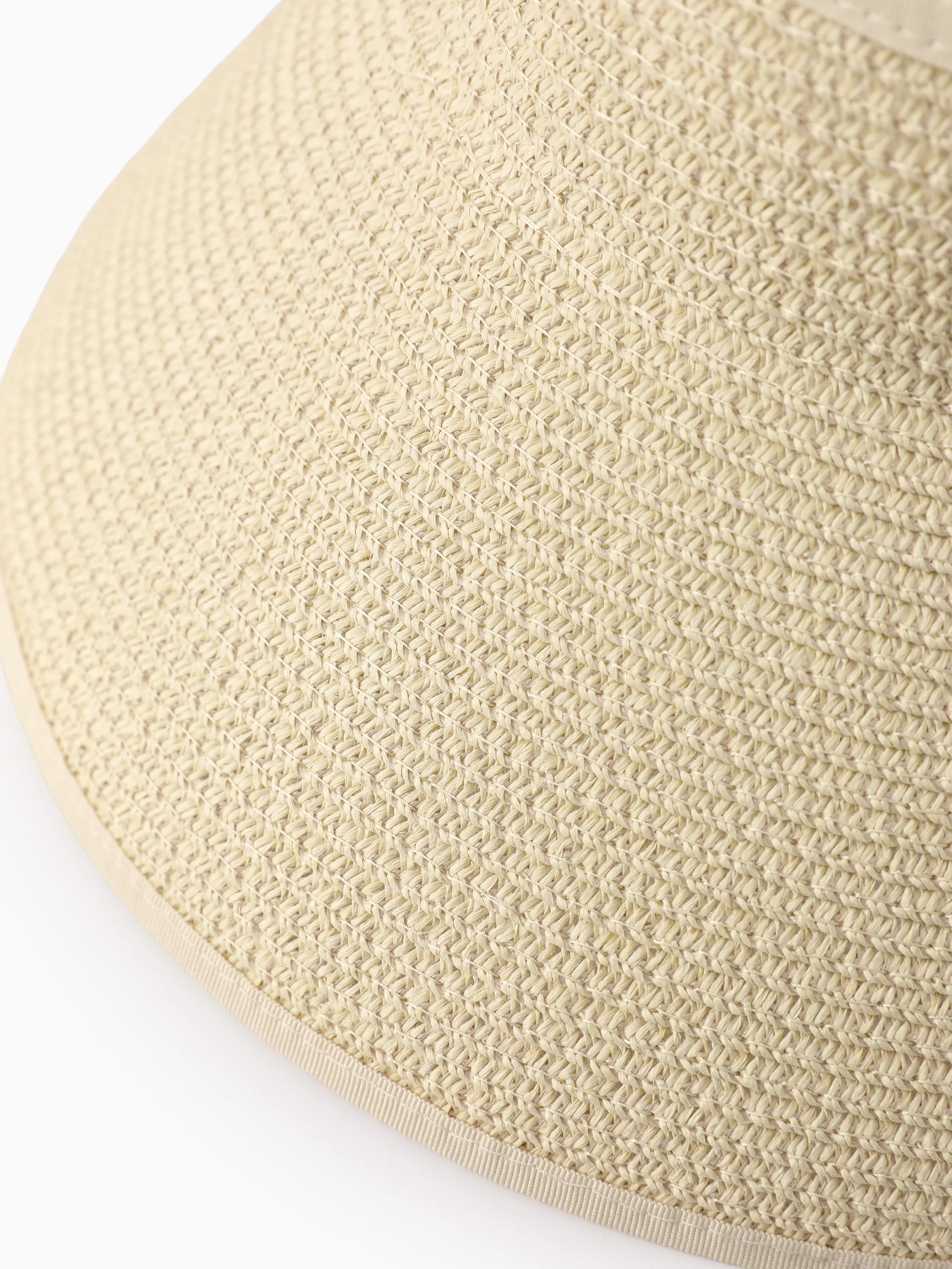 Family Matching Wide Brim Foldable Straw Sun Hats for Beach & Travel - Image 8