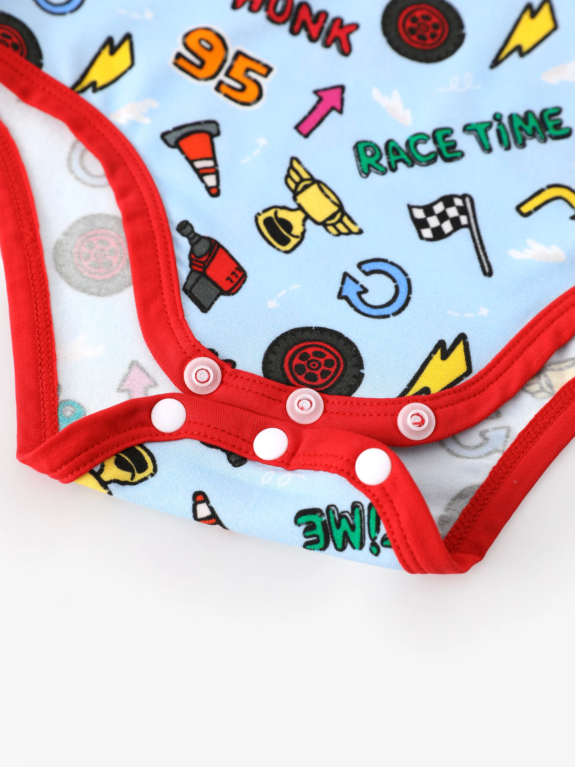Cars Bamboo Baby Boy 3-Pack Lightning McQueen Printed Bodysuit Multi-color - Image 20