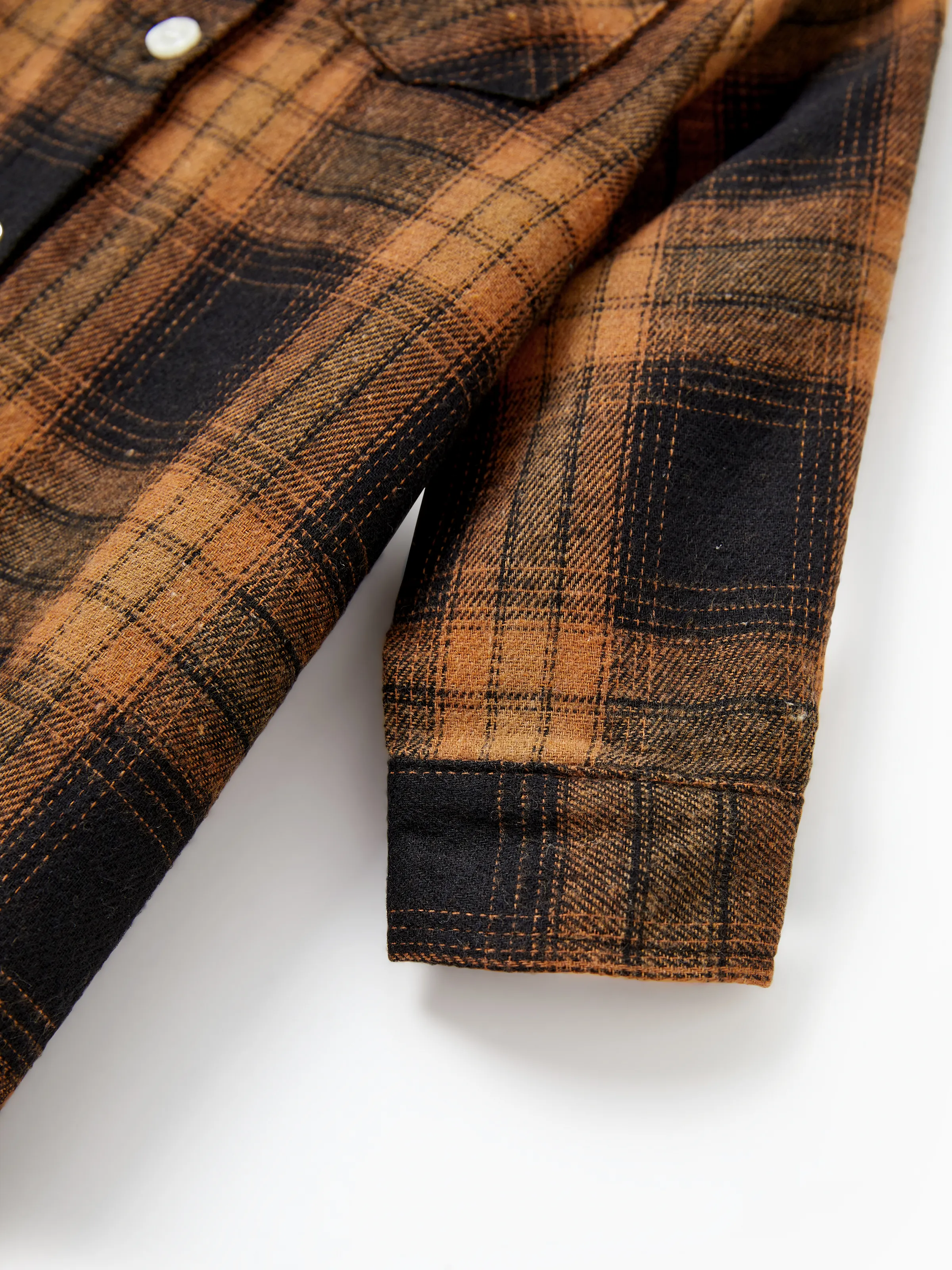 Christmas Family Matching Sets Brown&Black Check Plaid Long-sleeve Botton Dwon Top/Dress/Romper BrownishBlack - Image 15
