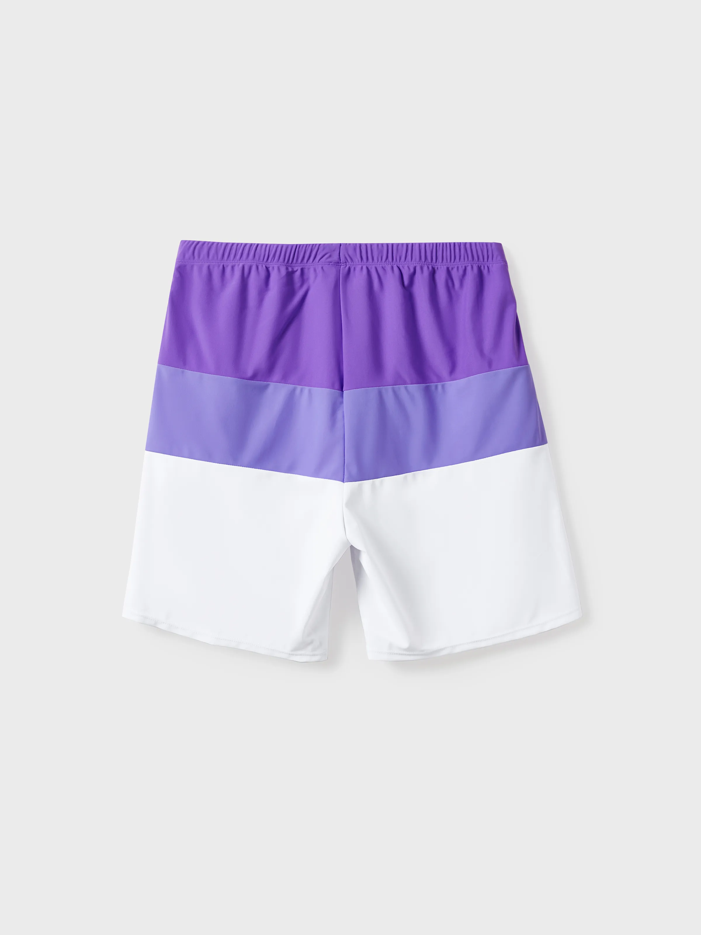 Daddy & Son Color-block Swim Trunks (Quick-Dry) ColorBlock - Image 4