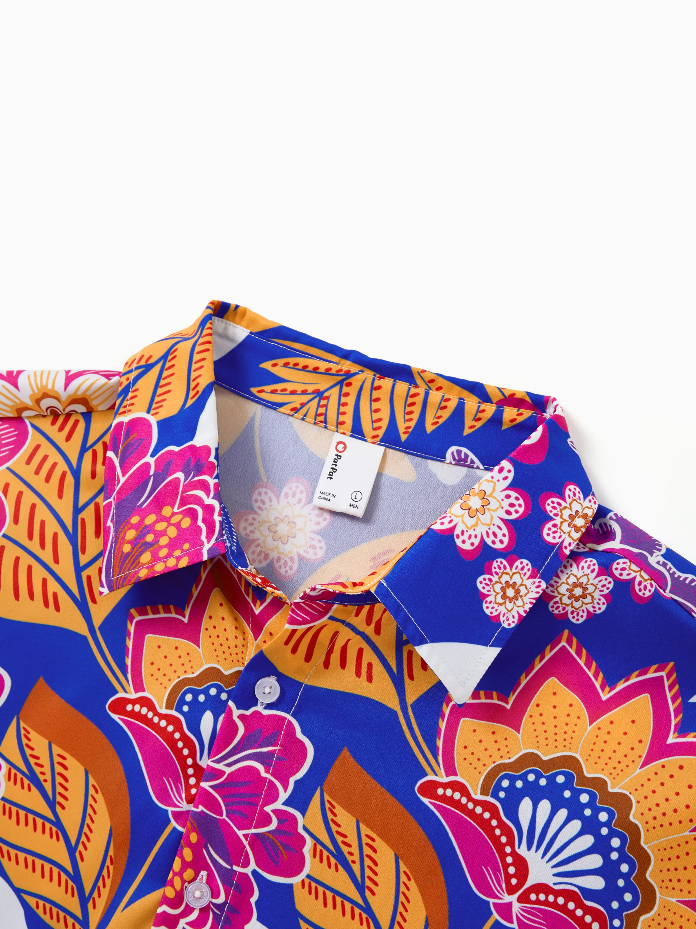 Daddy & Son Hawaiian Outfits Tropical Floral Print Vacation Clothes Short-sleeve Shirts Summer Beachwear Set Navy - Image 5