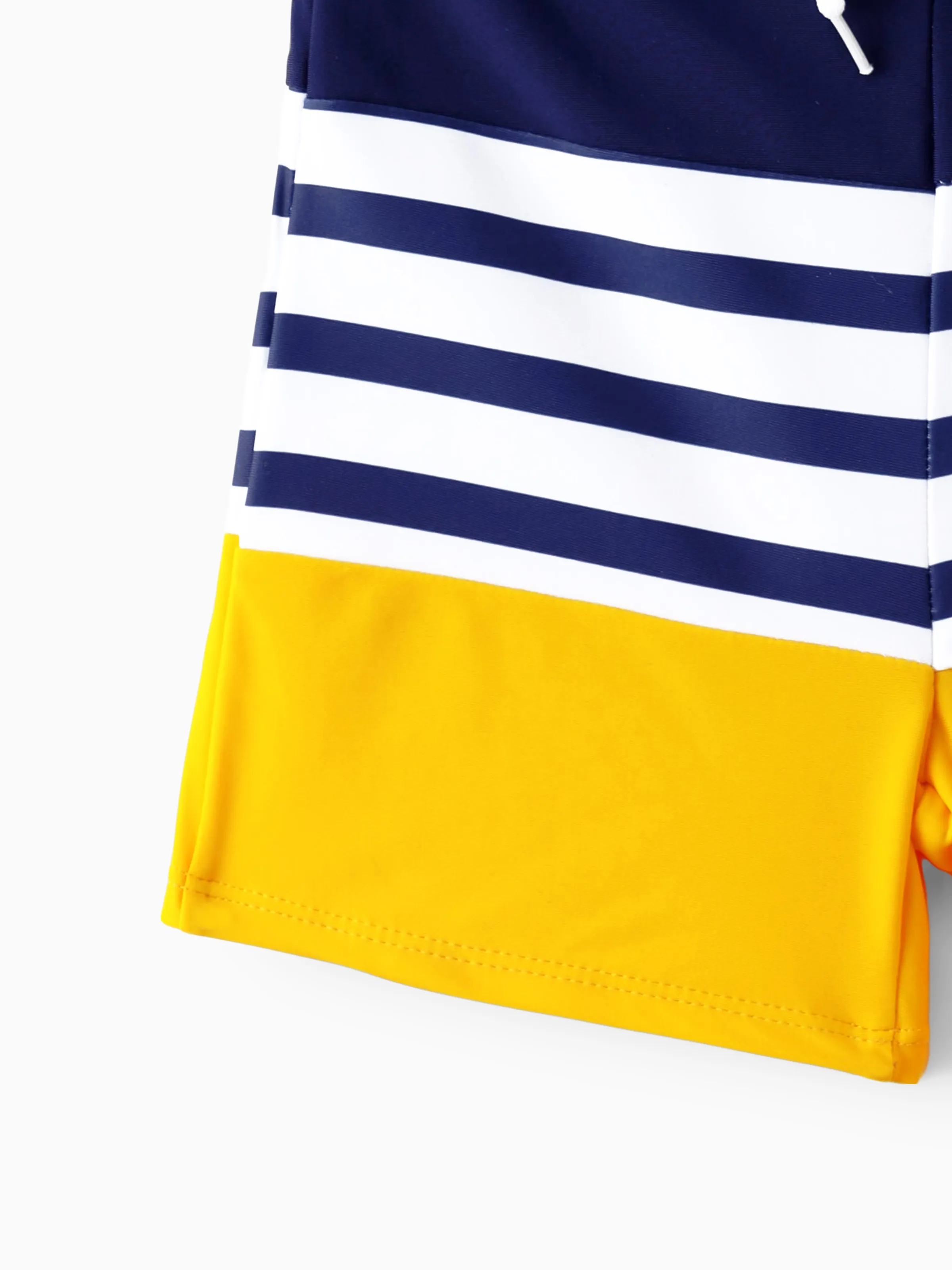 Daddy & Son Stripe & Colorblock Swim Trunks Shorts ColorBlock - Image 11