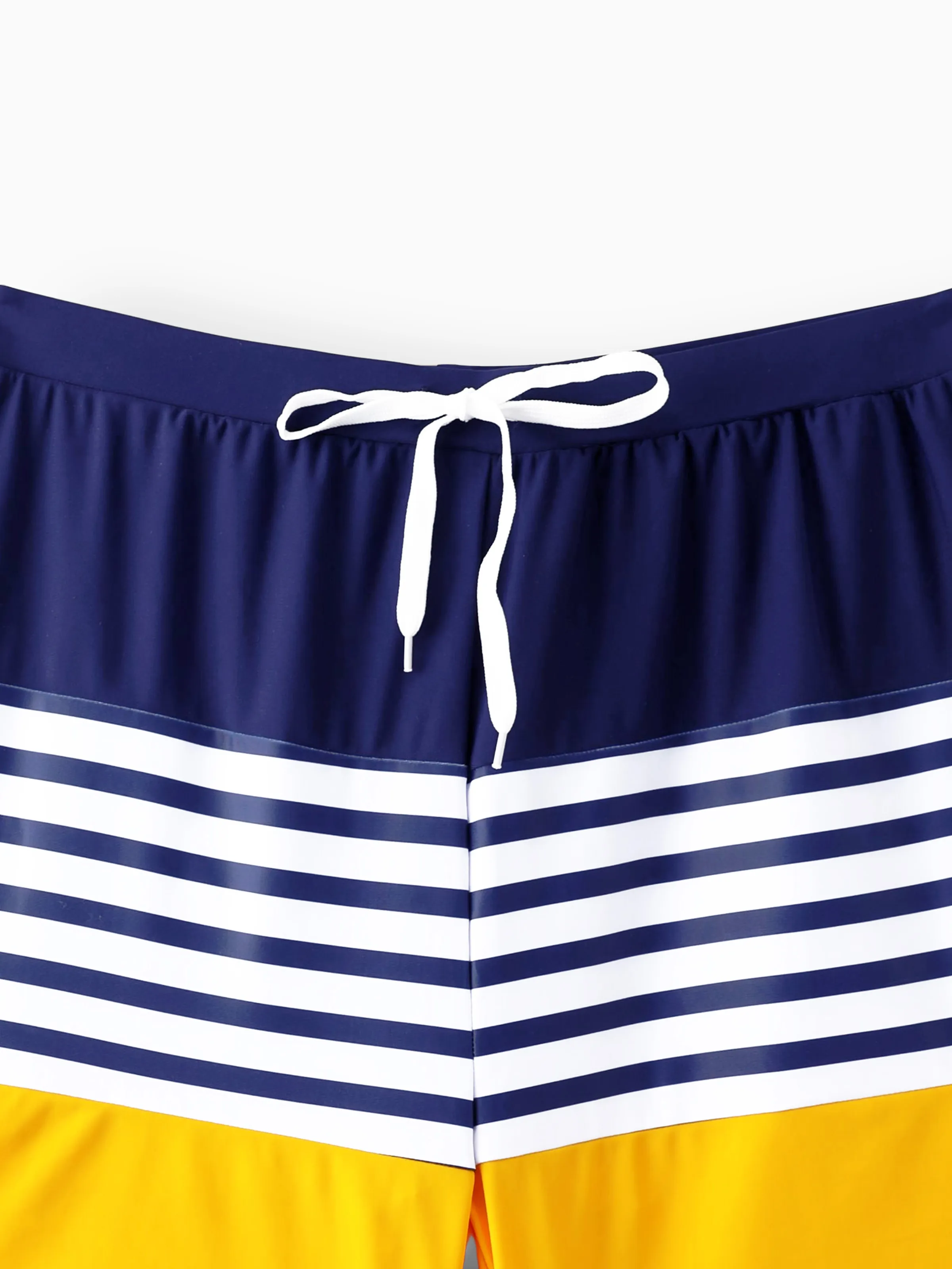 Daddy & Son Stripe & Colorblock Swim Trunks Shorts ColorBlock - Image 5