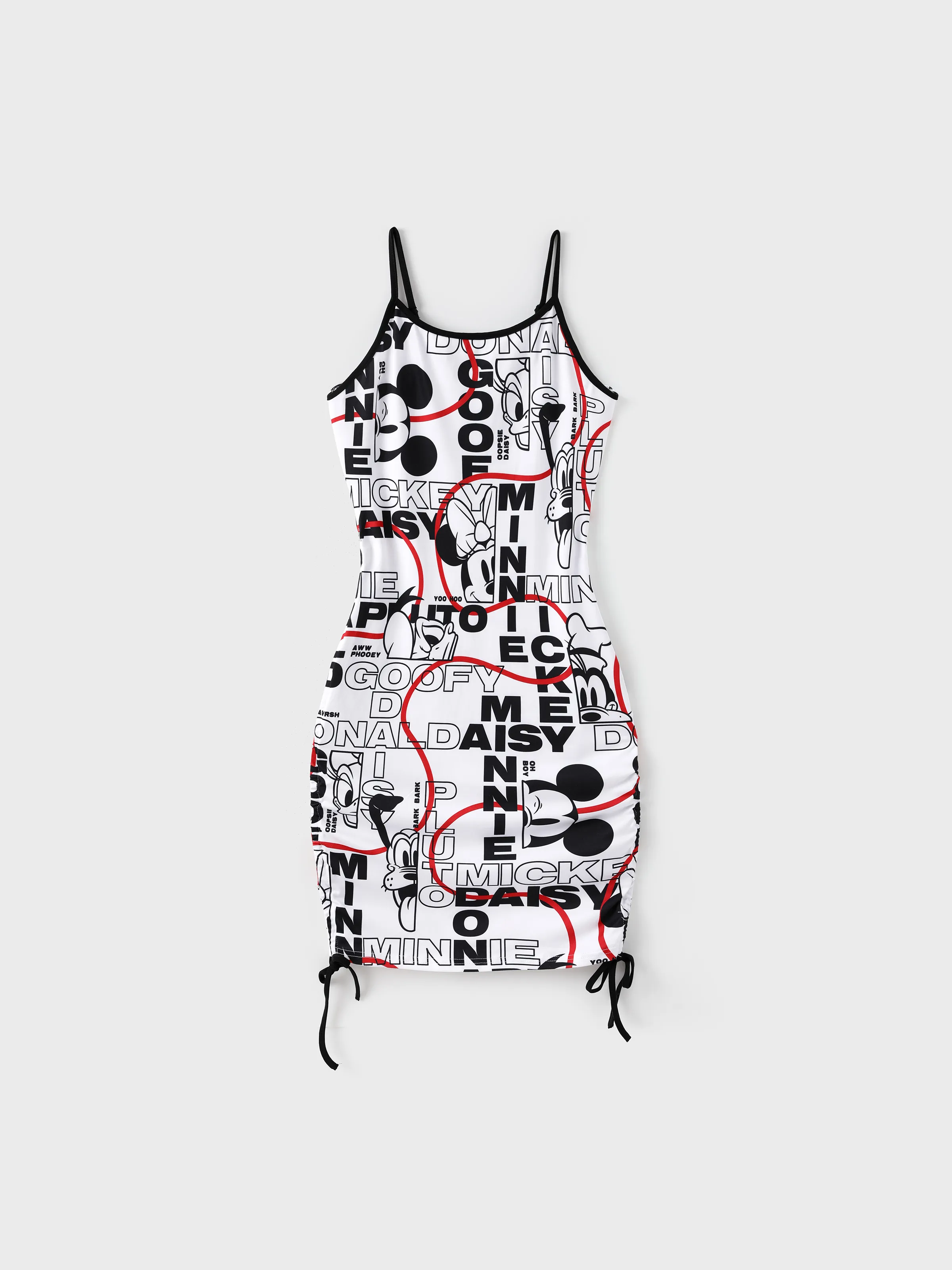 Disney Mickey and Friends Mommy & me Graffiti Casual Dress Black