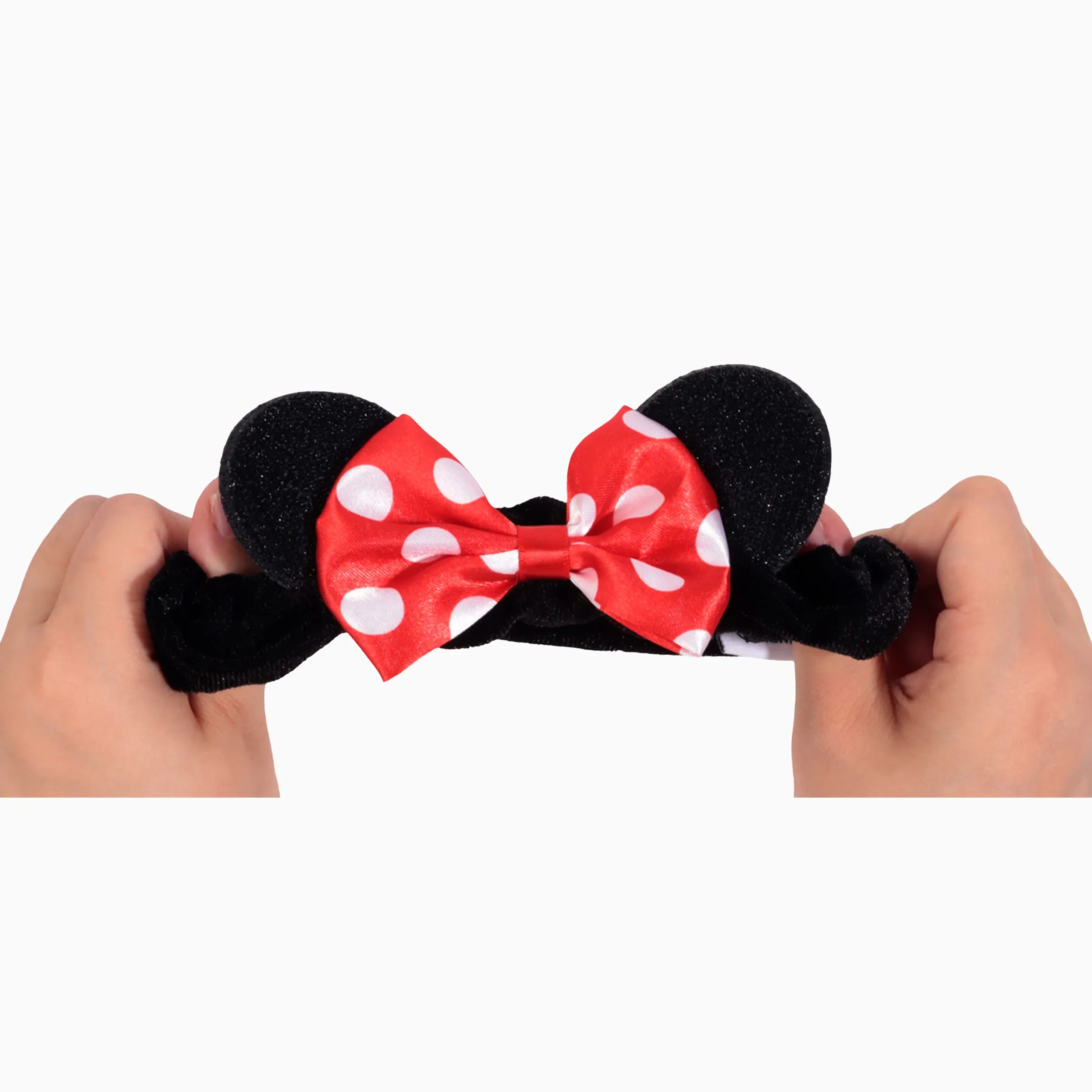 Disney Minnie Mouse Bow Scrunchies 3-Pack for Girls Red - Image 4
