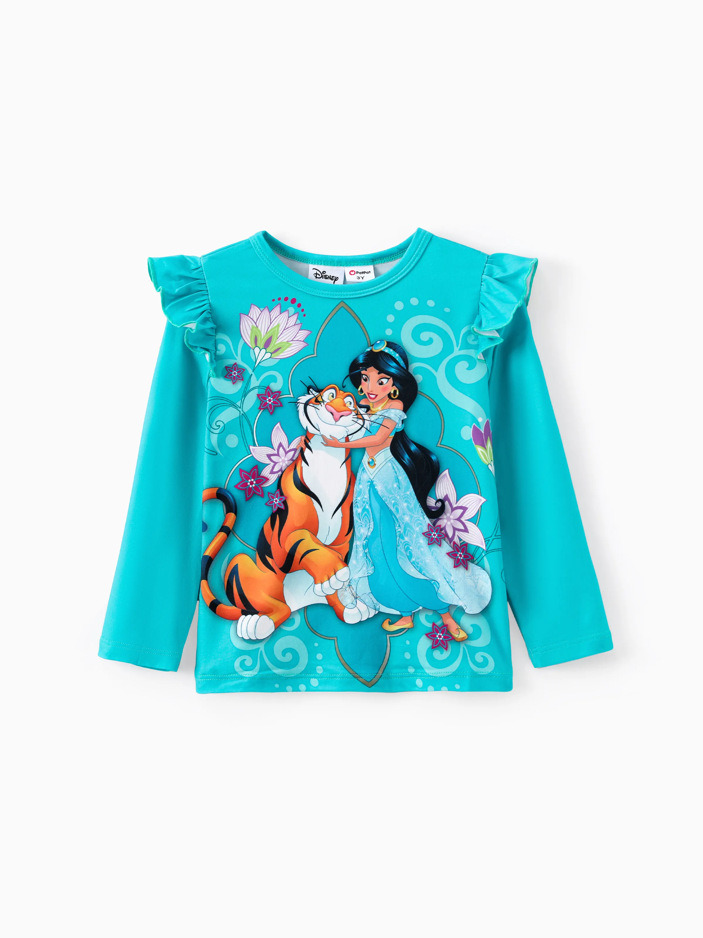 Disney Princess Baby Girl 2pcs Jasmine Print Top and Leggings Set Turquoise - Image 2