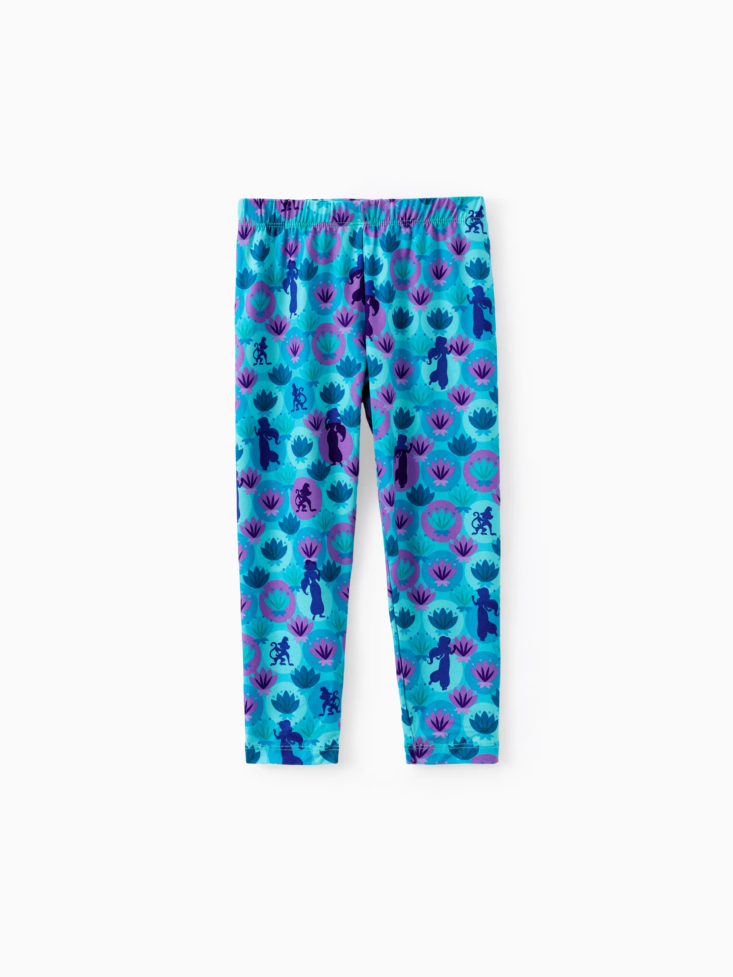 Disney Princess Baby Girl 2pcs Jasmine Print Top and Leggings Set Turquoise - Image 8