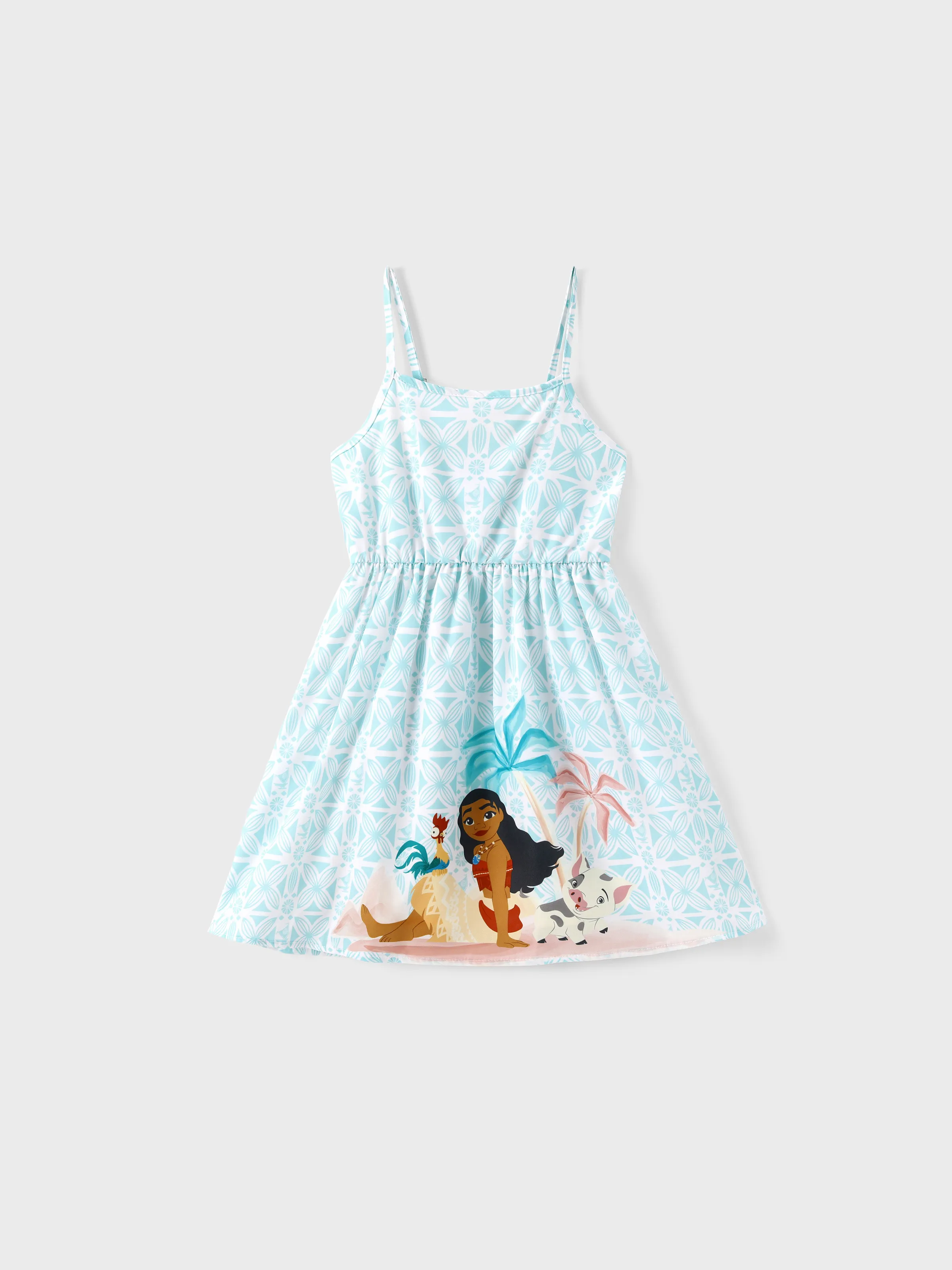 Disney Princess Daddy & Daughter Moana Dress/Shirt Green - Image 8