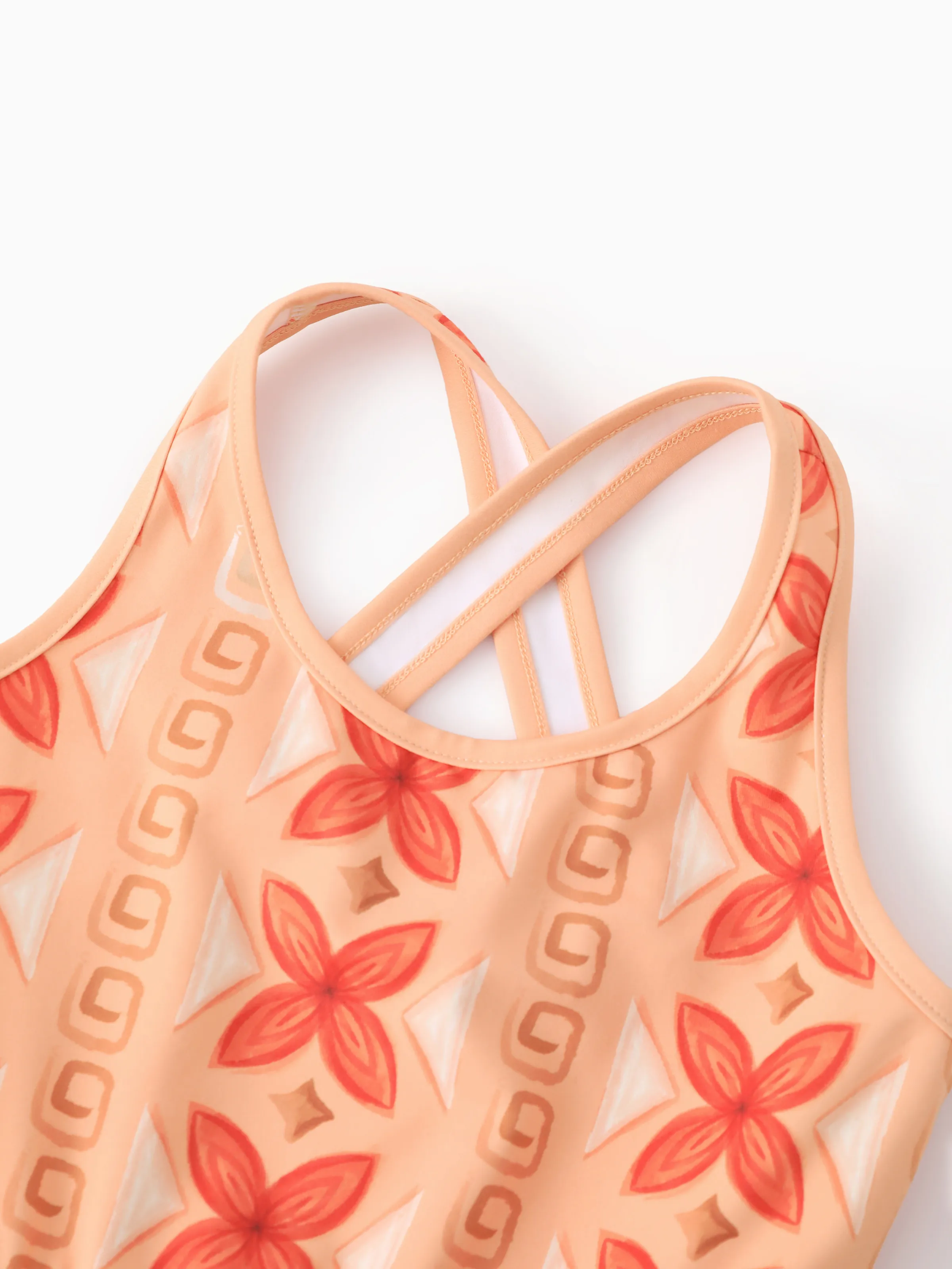 Disney Princess Matching Family Moana Sporty Dress with Built-in Shorts & Pockets/ Cotton Top Orange - Image 13