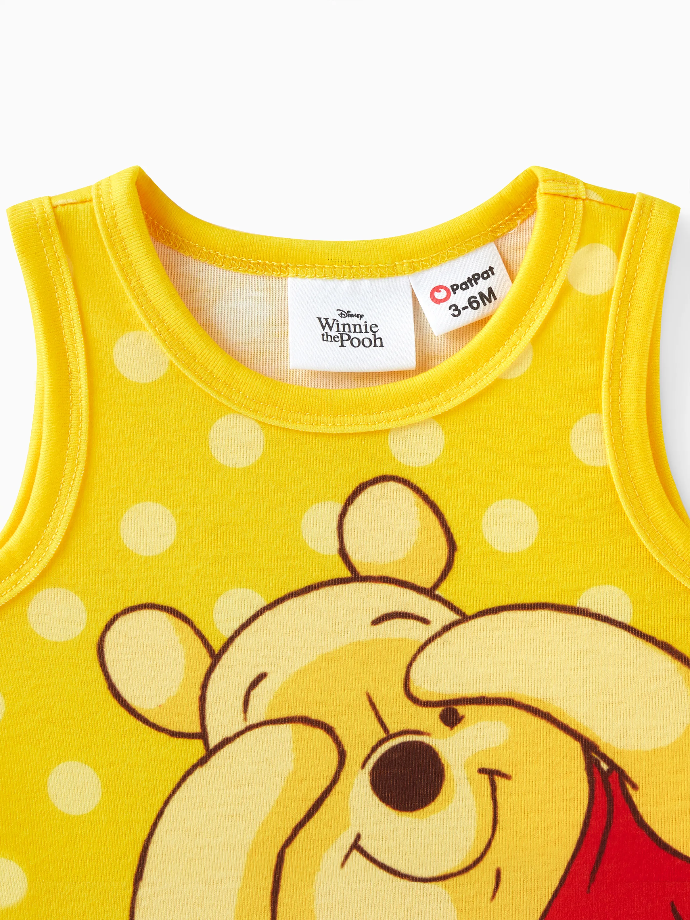 Disney Winnie the Pooh 1pc Baby Boy/Girl Naia™ Character Striped/Polka Dot Bodysuit
LightYellow - Image 2