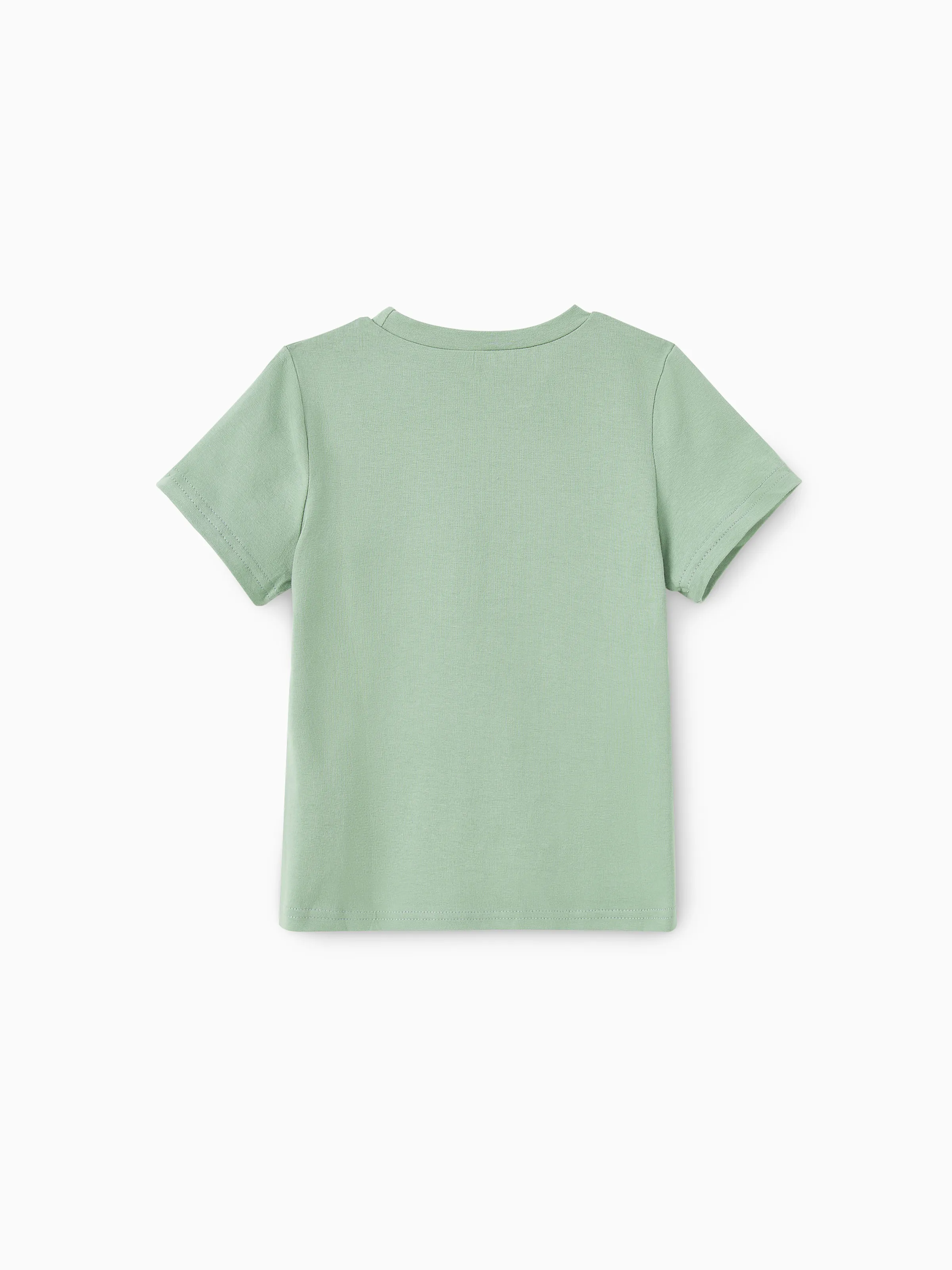 Elegant Broken Flower Matching Outfits for Family, Smocking Design, Medium Thickness Green - Image 20