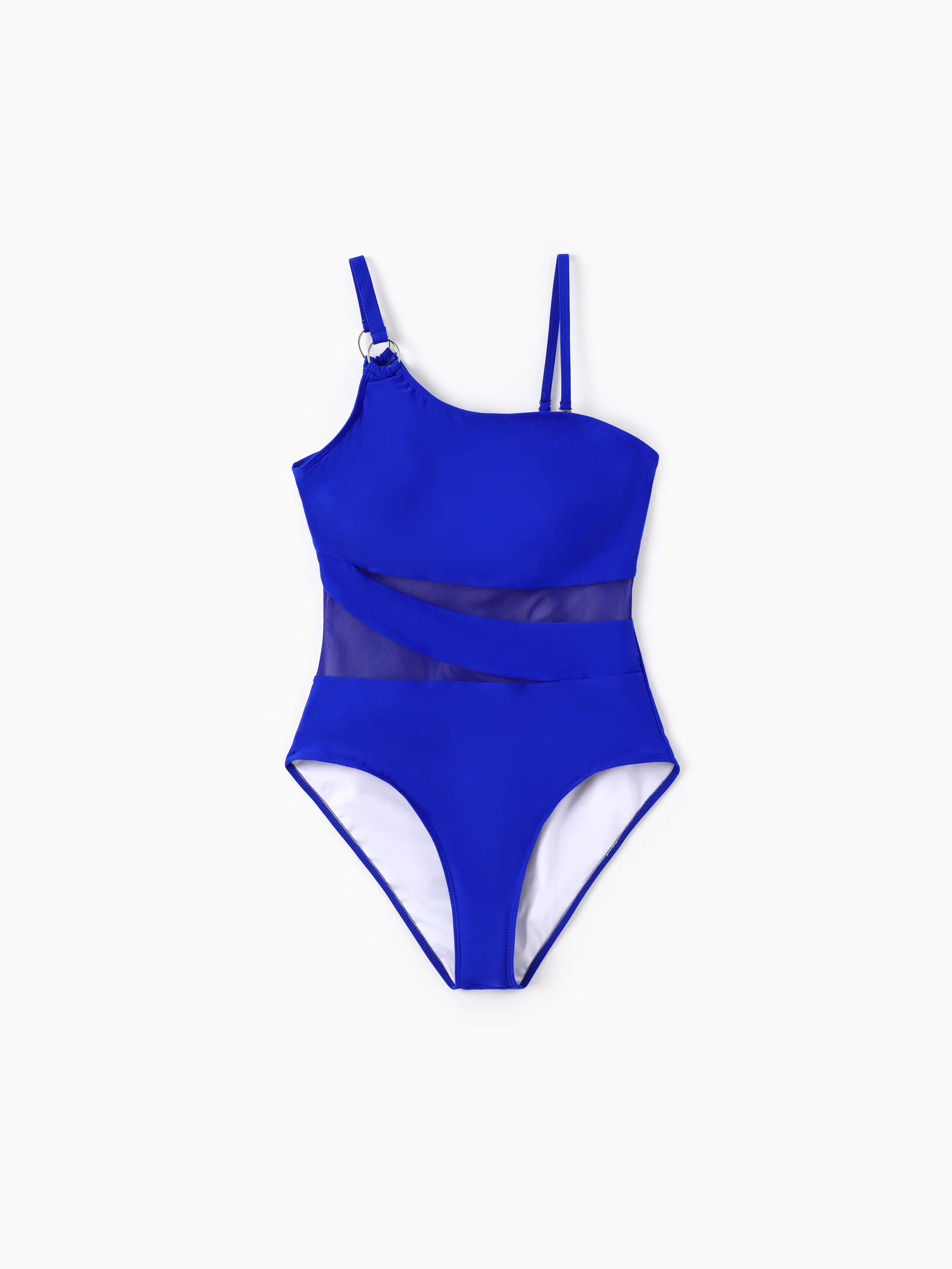Family Matching Blue Drawstring Swim Trunks or Blue One-Piece Strap Swimsuit
Blue - Image 2