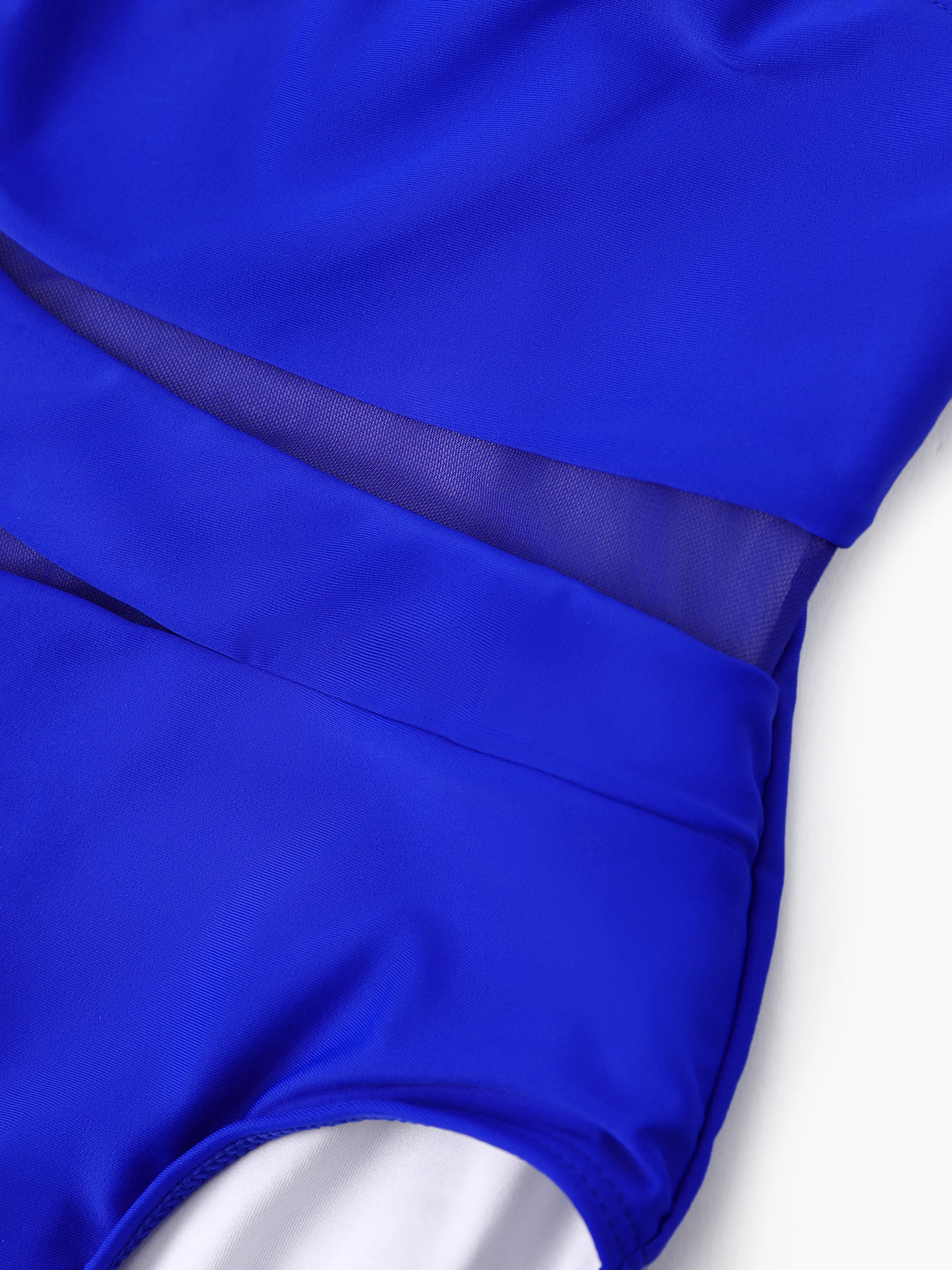 Family Matching Blue Drawstring Swim Trunks or Blue One-Piece Strap Swimsuit
Blue - Image 9