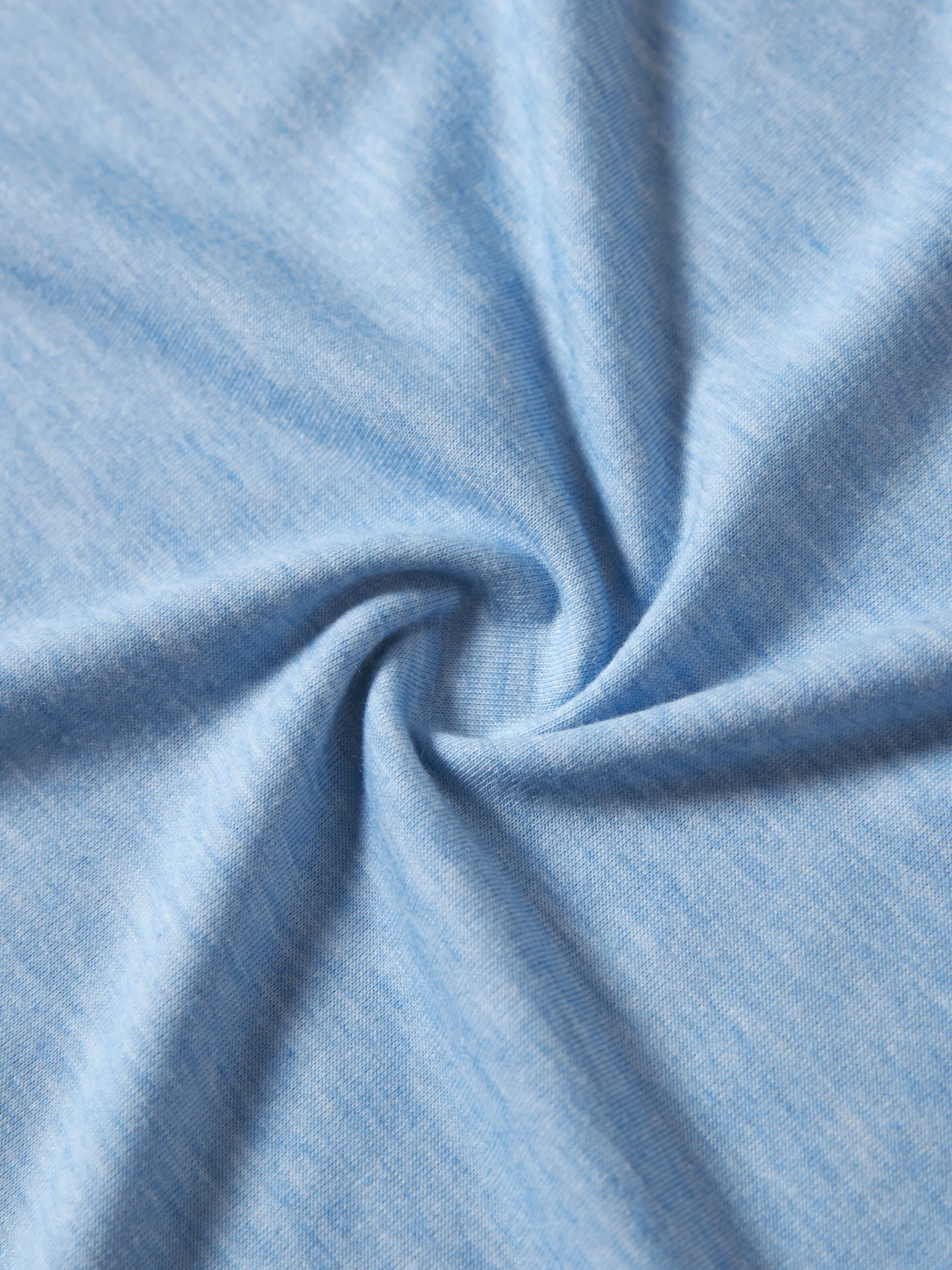 Family Matching Floral Colorblock T-Shirt and Quarter Button Belted Spliced A-Line Dress Sets lightskyblue - Image 24