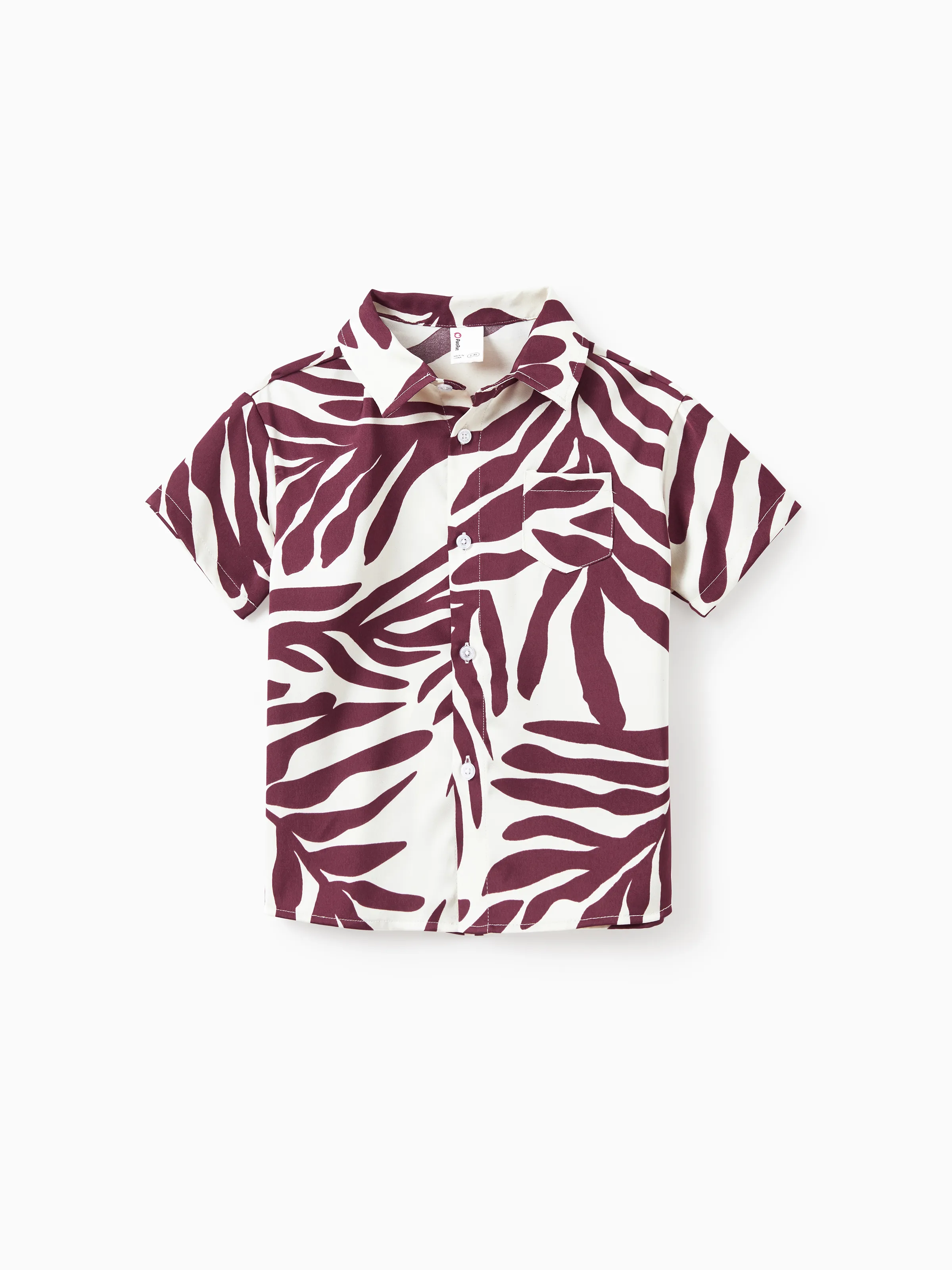 Family Matching Outfits Red Leaf Print Shirts and Strap Belted Dress for Hawaii/Cruise/Resort/Casual Wear White - Image 18