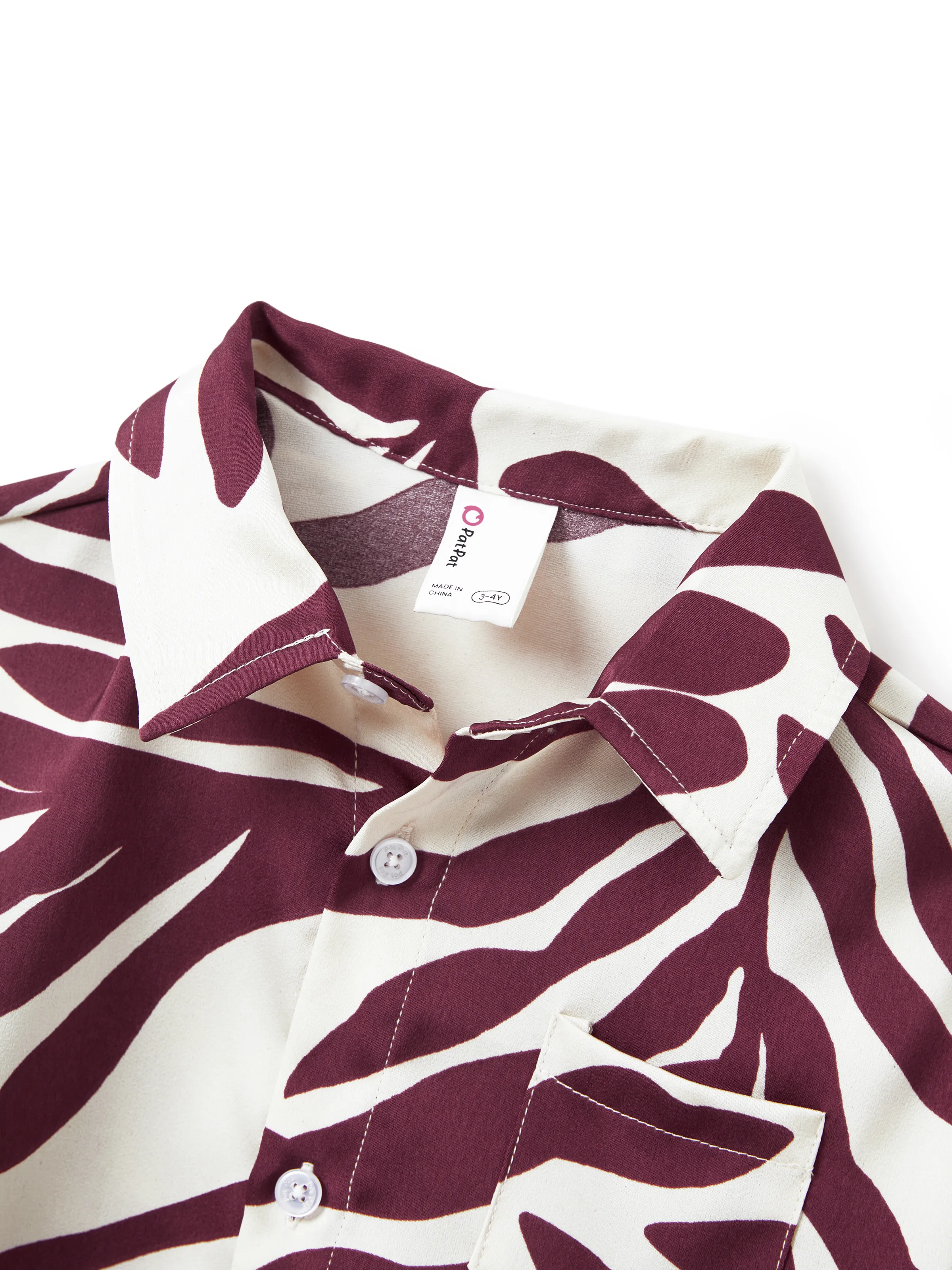 Family Matching Outfits Red Leaf Print Shirts and Strap Belted Dress for Hawaii/Cruise/Resort/Casual Wear White - Image 20