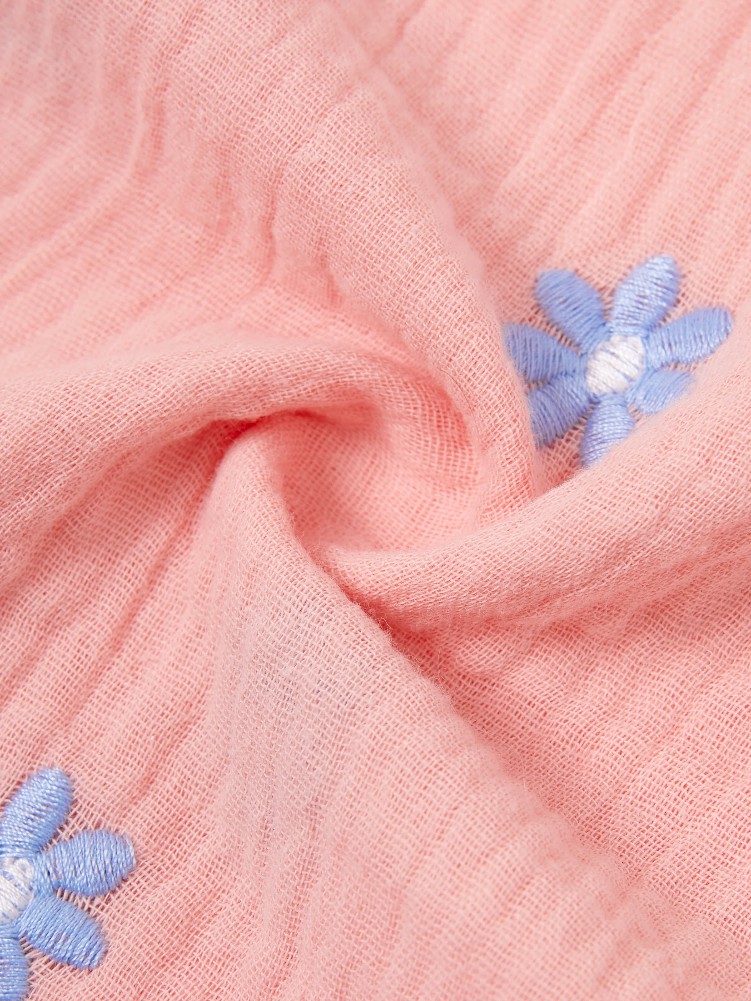 Family Matching Pink Outfits Flower Print Smocked Tie-Back Cotton Dress for Mom & Daughter, Solid Shirts for Dad & Son, Perfect for Summer Family Outings & Photos Mauve Pink - Image 6