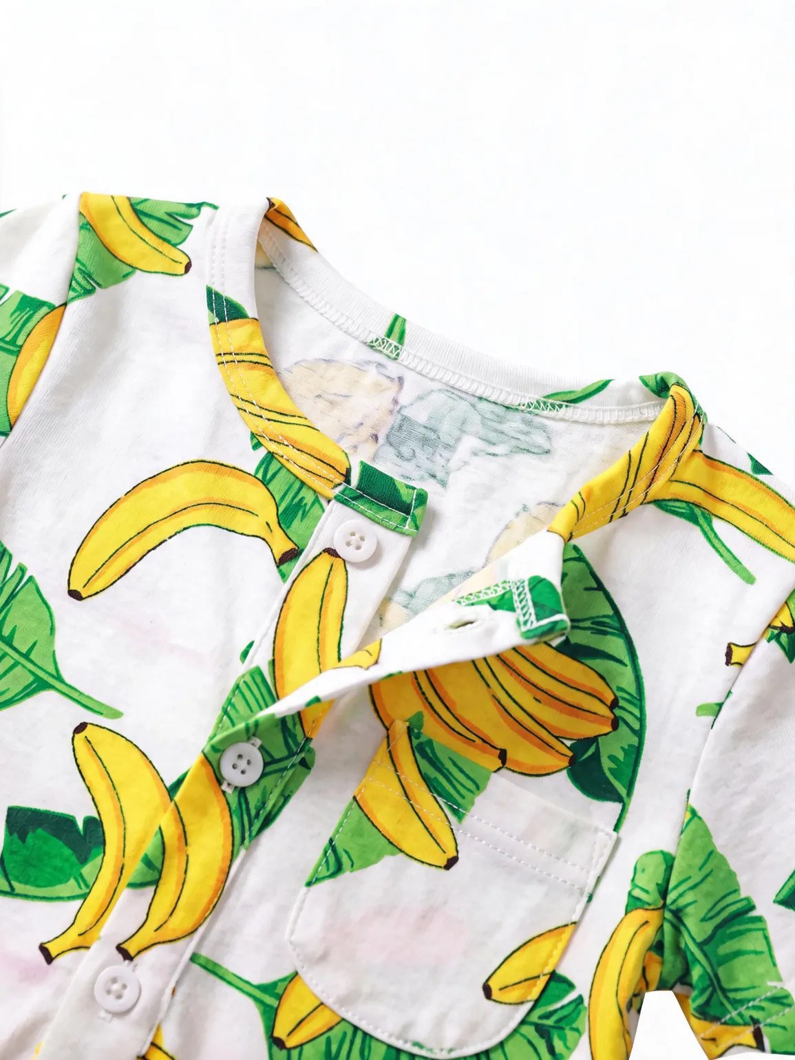 Fresh Market Baby Boy Banana Print Romper Yellow - Image 5