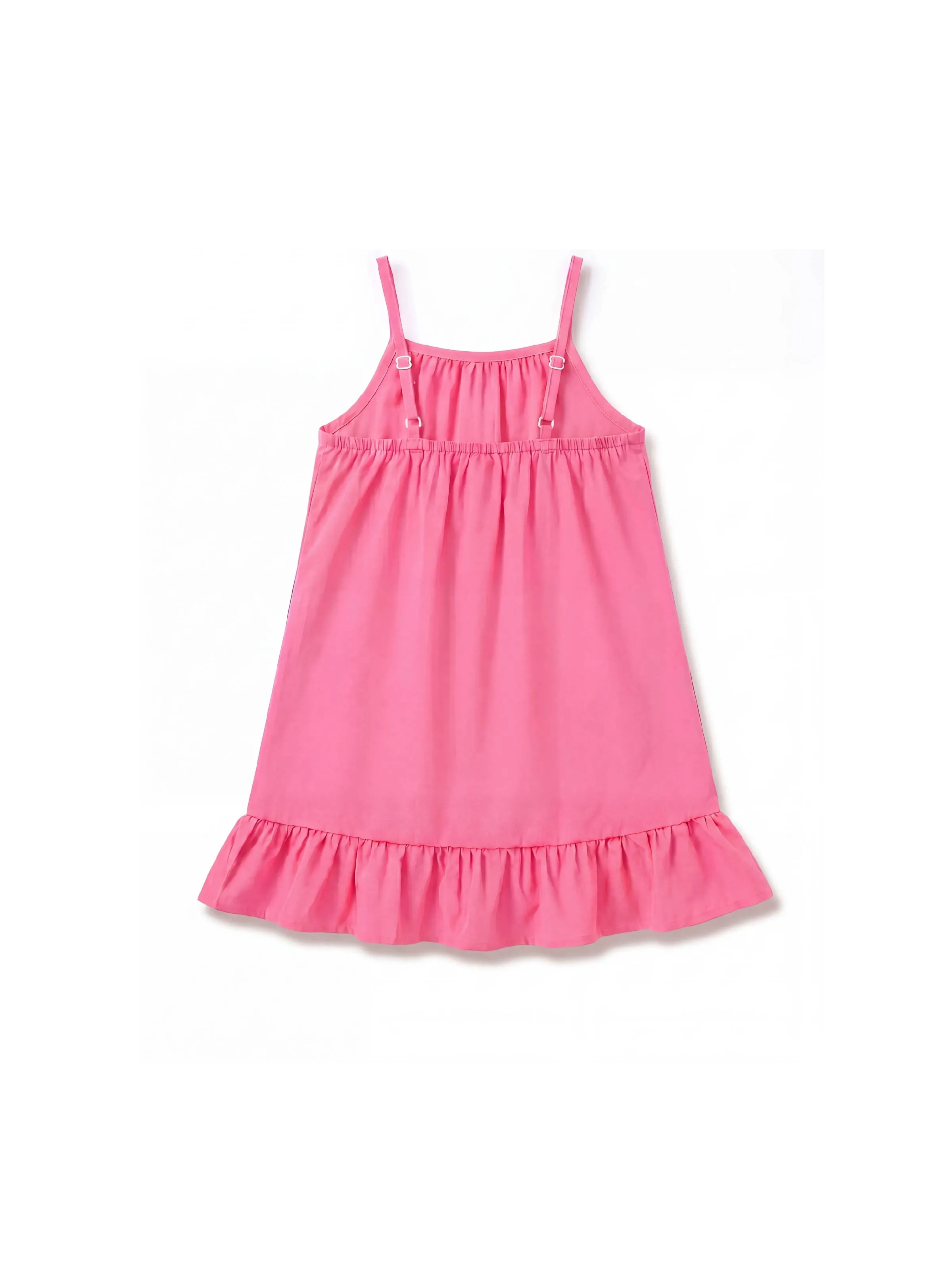 Fresh Market Toddler Girl Ruffle Dress Hot Pink - Image 3