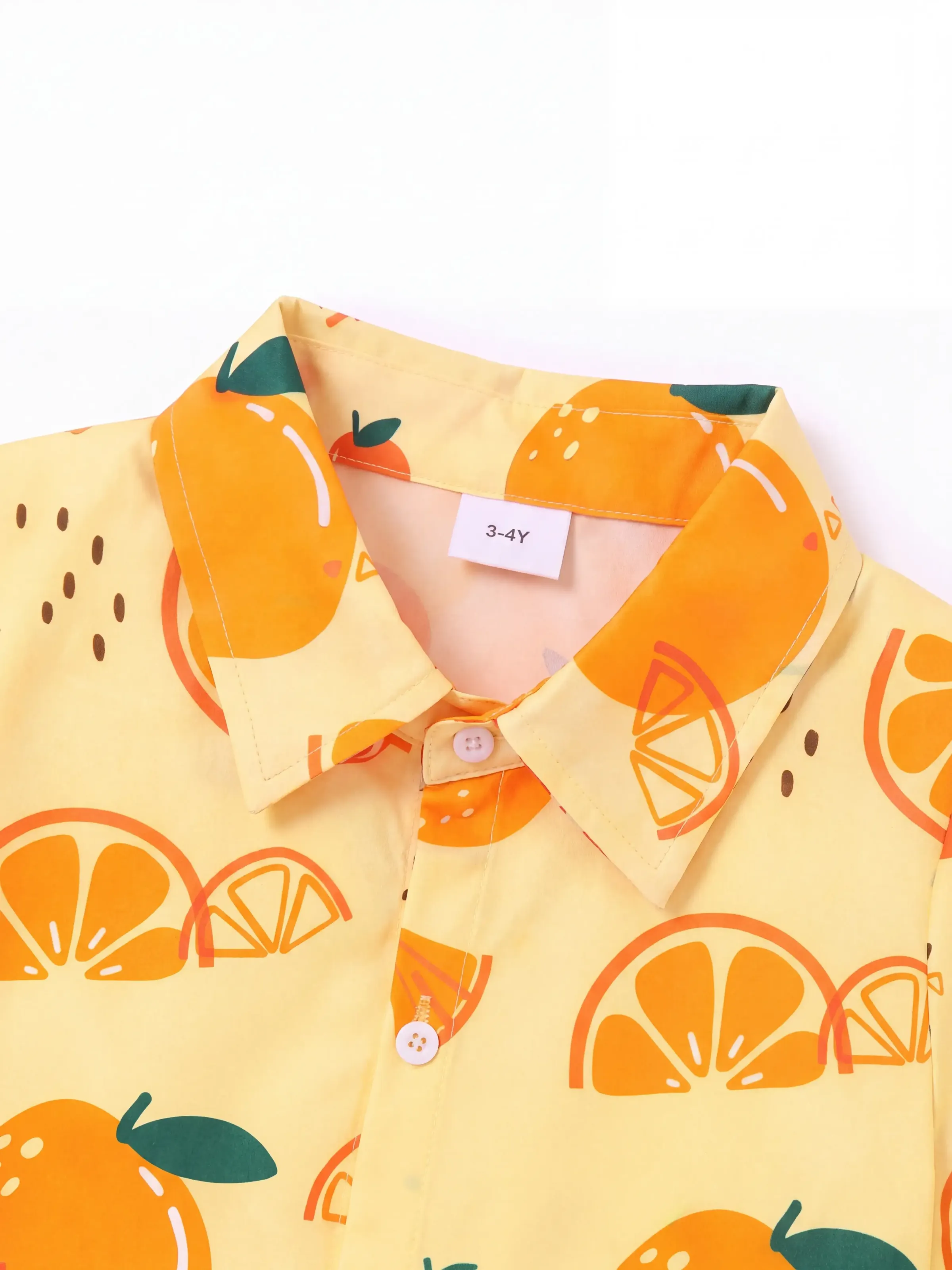 Fresh Market Toddler Boy Orange Shirt & Shorts Set - Image 5