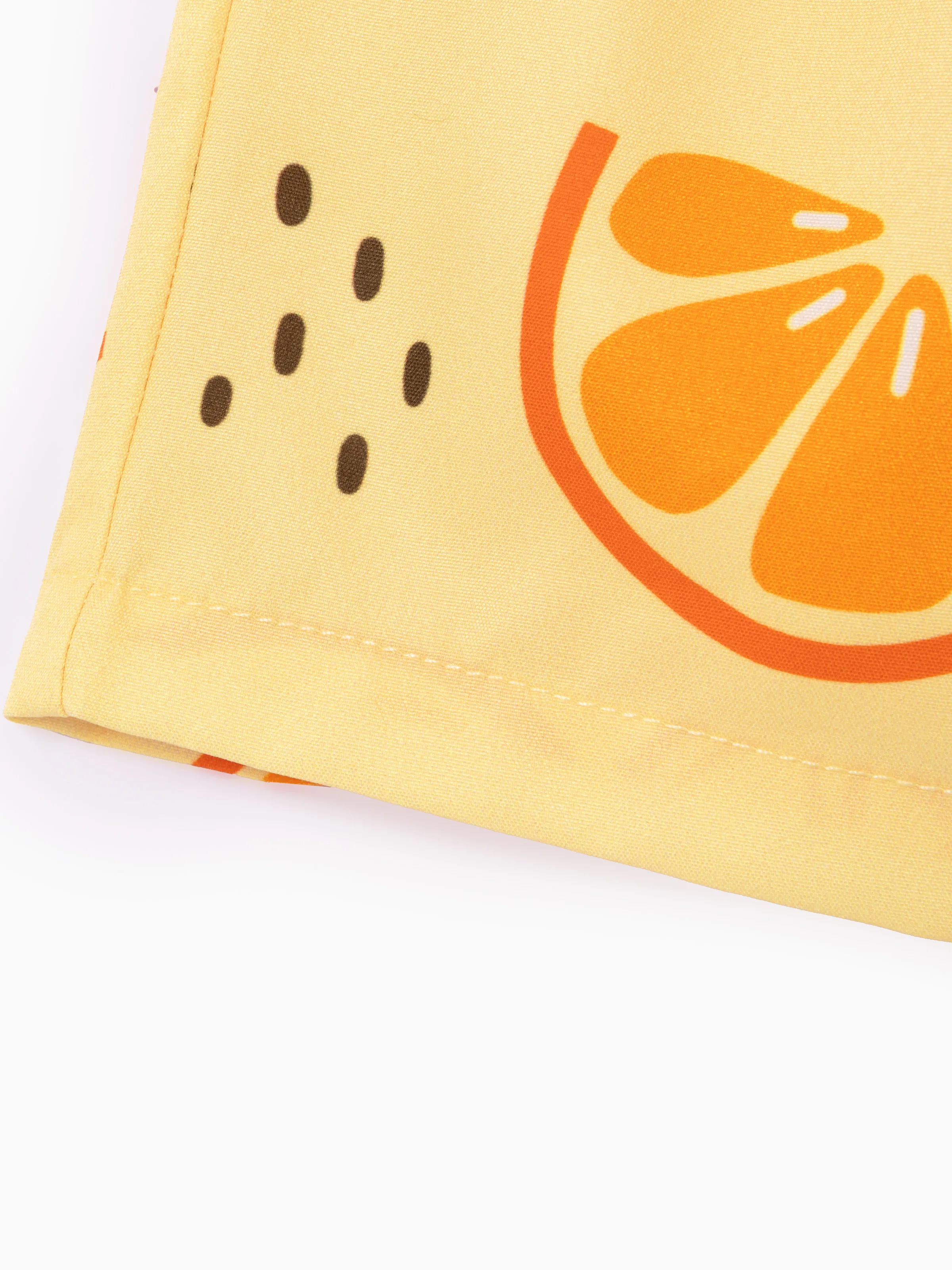Fresh Market Toddler Boy Orange Shirt & Shorts Set - Image 9