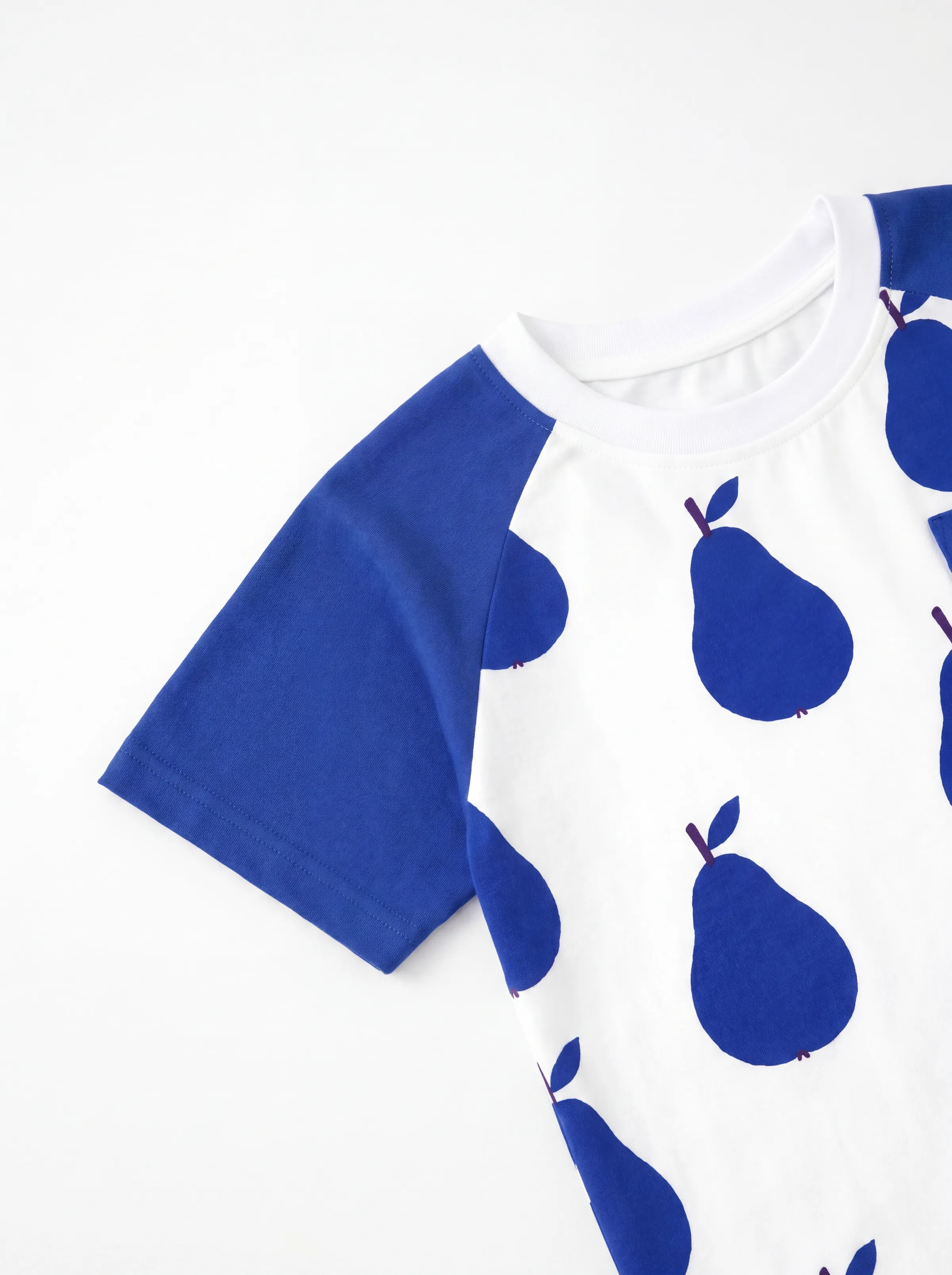 Fresh Market Toddler Boy Vegetable Top & Shorts Set Dark Blue+white - Image 6