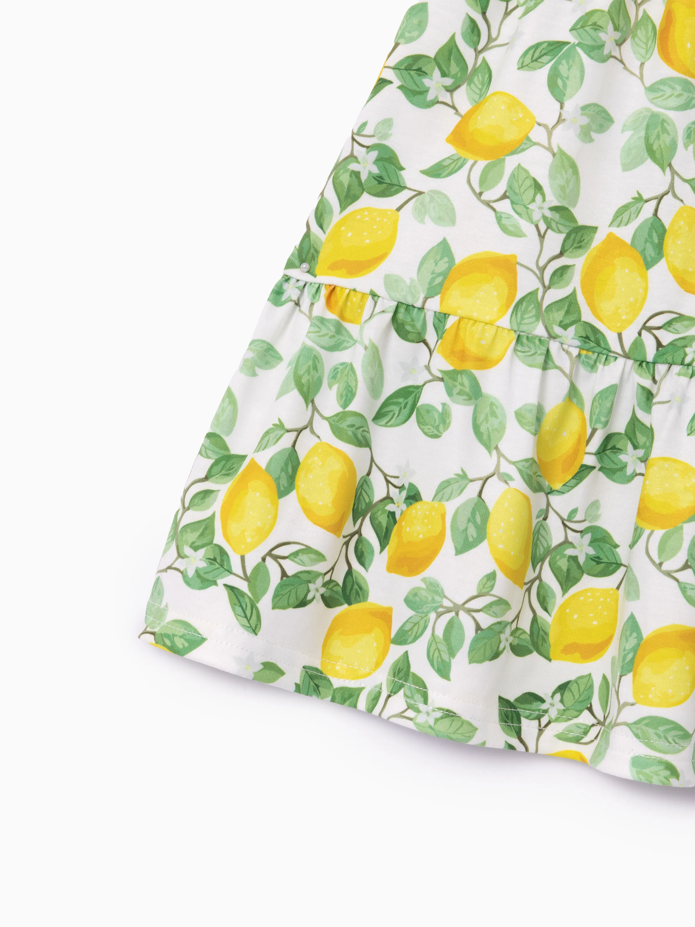 Fresh Market Toddler Girl Lemon Print Dress Yellow - Image 6