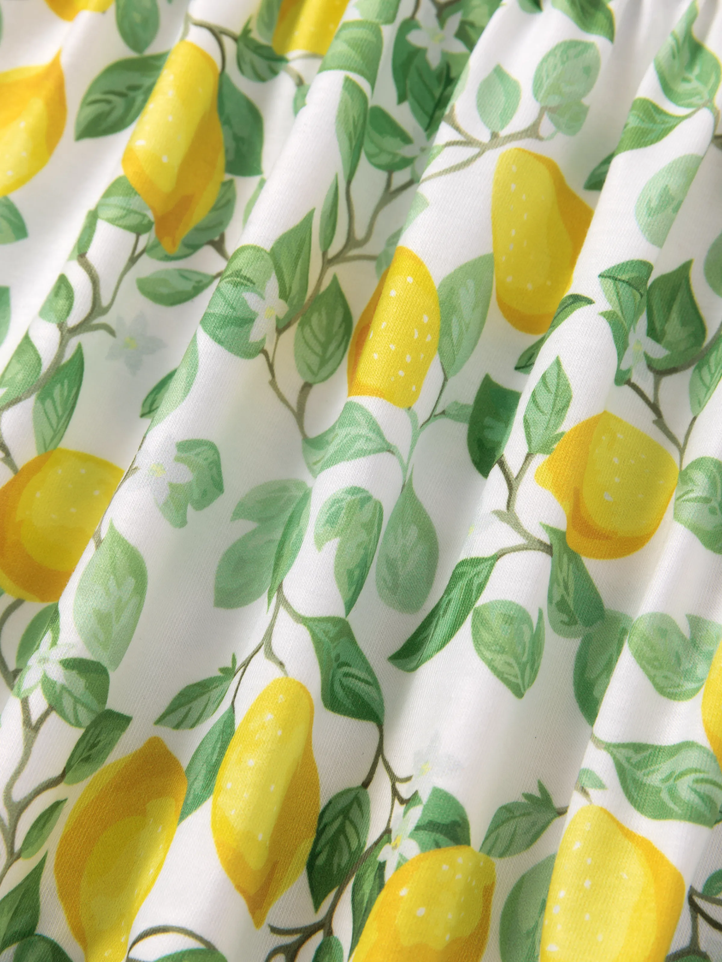 Fresh Market Toddler Girl Lemon Print Dress Yellow - Image 7