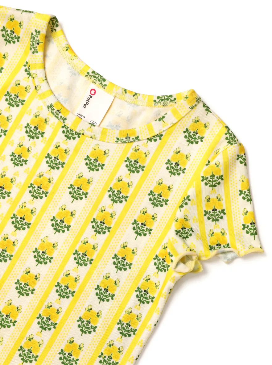 Fresh Market Toddler Girl Top & Skirt Set Yellow - Image 3