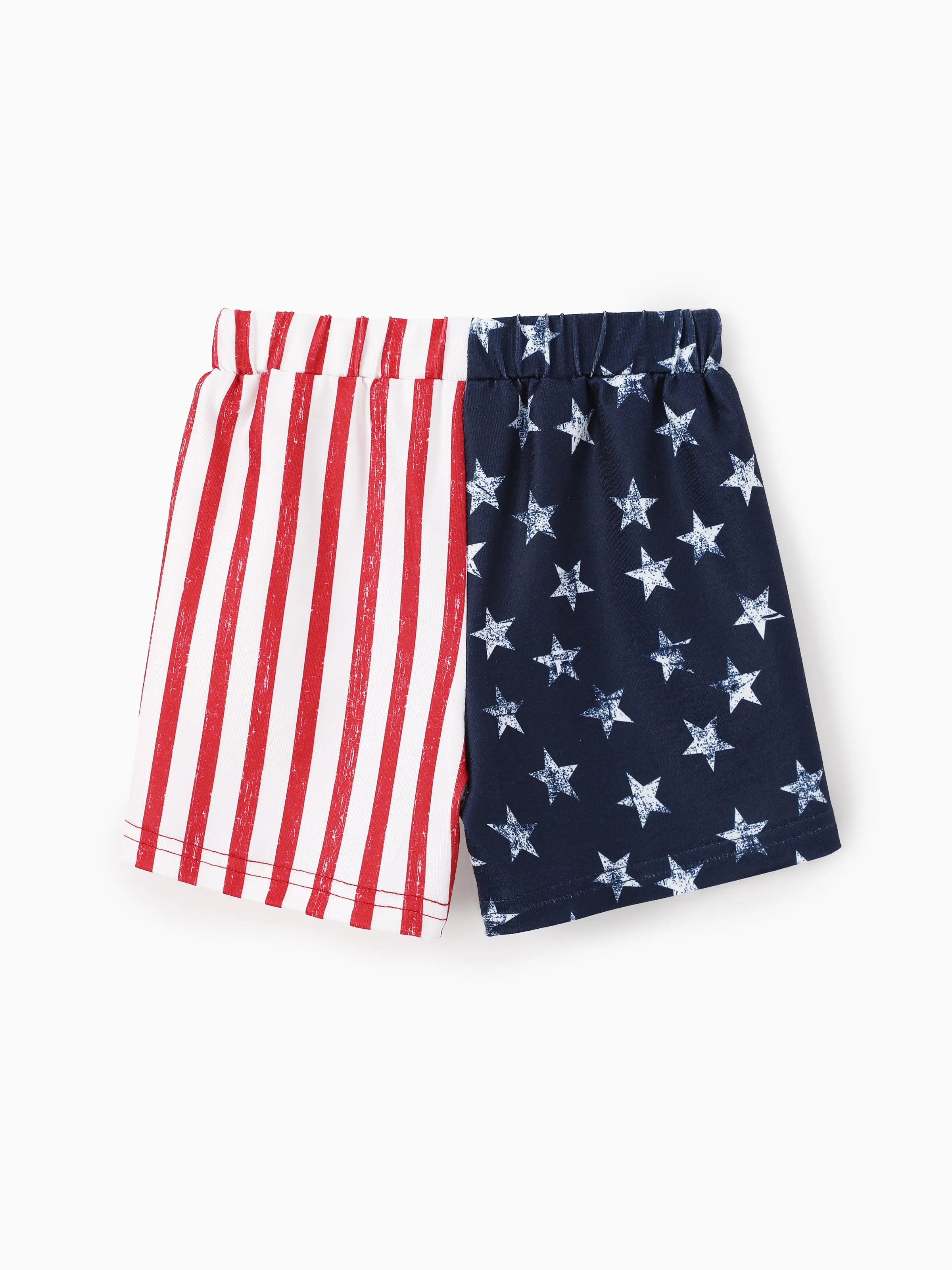 Independence Day Baby Boy 2pcs Patriotic USA Bodysuit with Shorts Sporty Set White - Image 12
