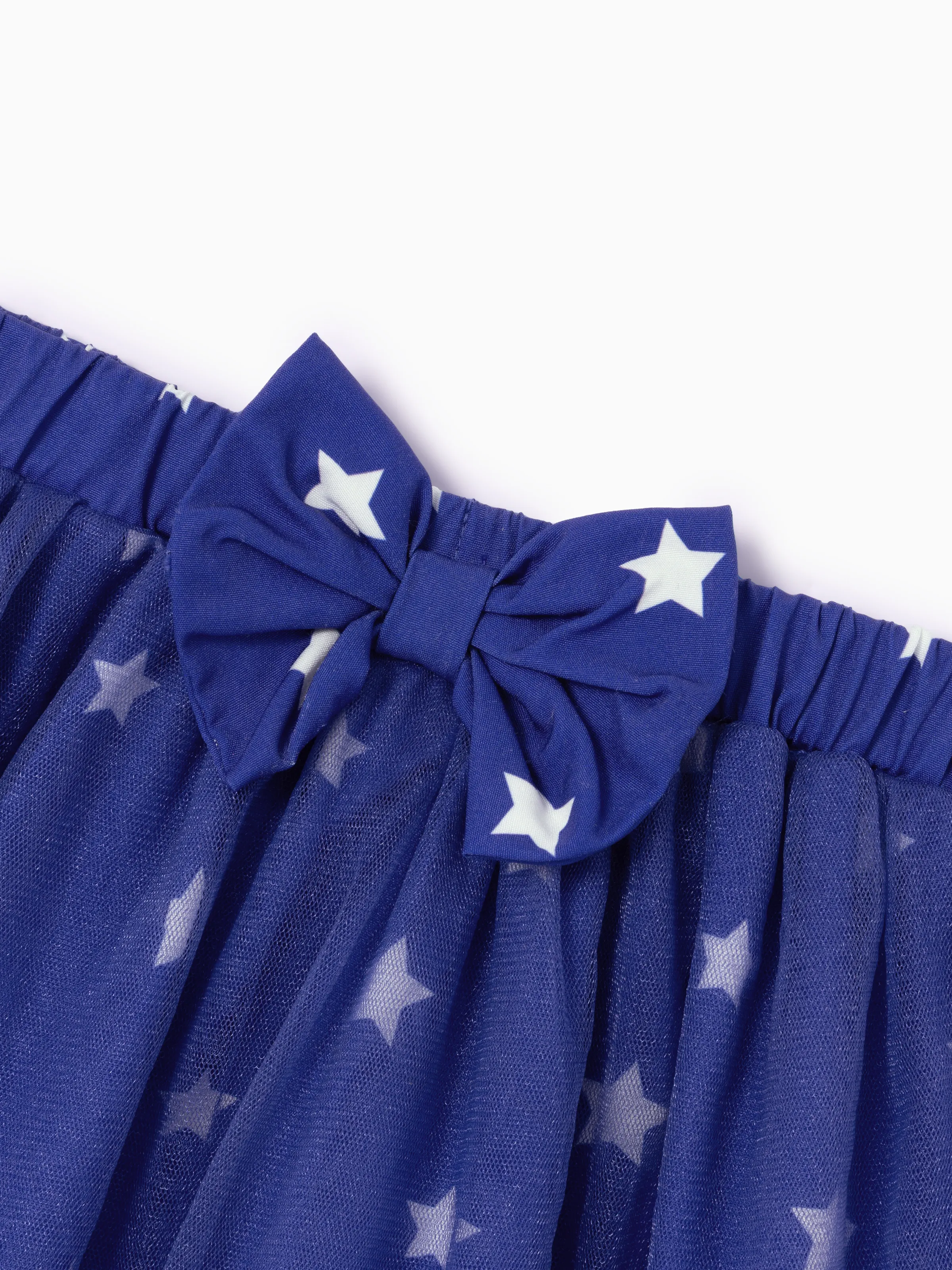 Independence Day Baby Girl 2pcs Patriotic Flutter Sleeve Bodysuit and Tulle Skirt Set with Headband Red - Image 10