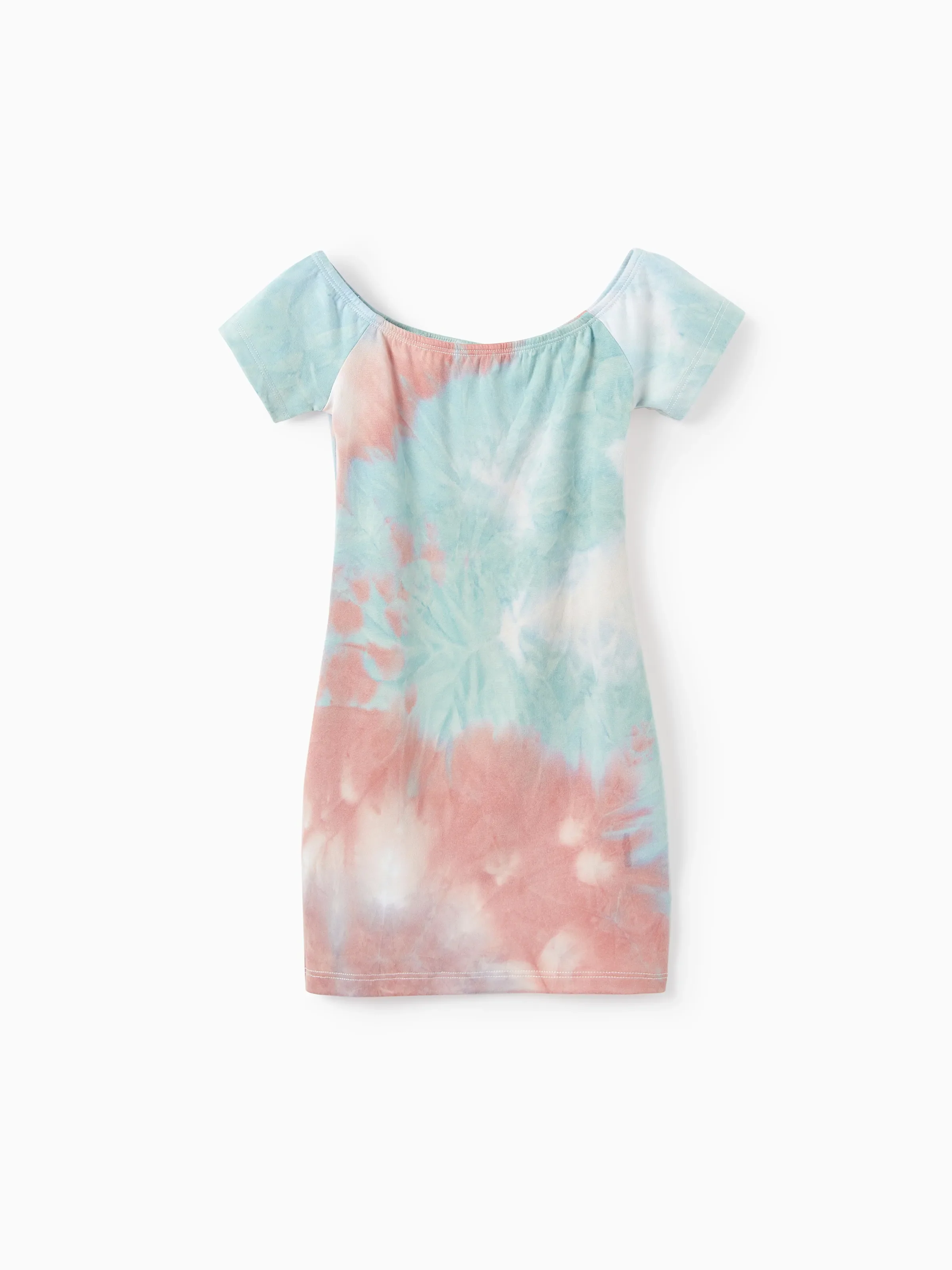 Mommy and Me Matching Tie Dye Dress Set for Women, Girls & Baby Romper
 Multi-color - Image 8