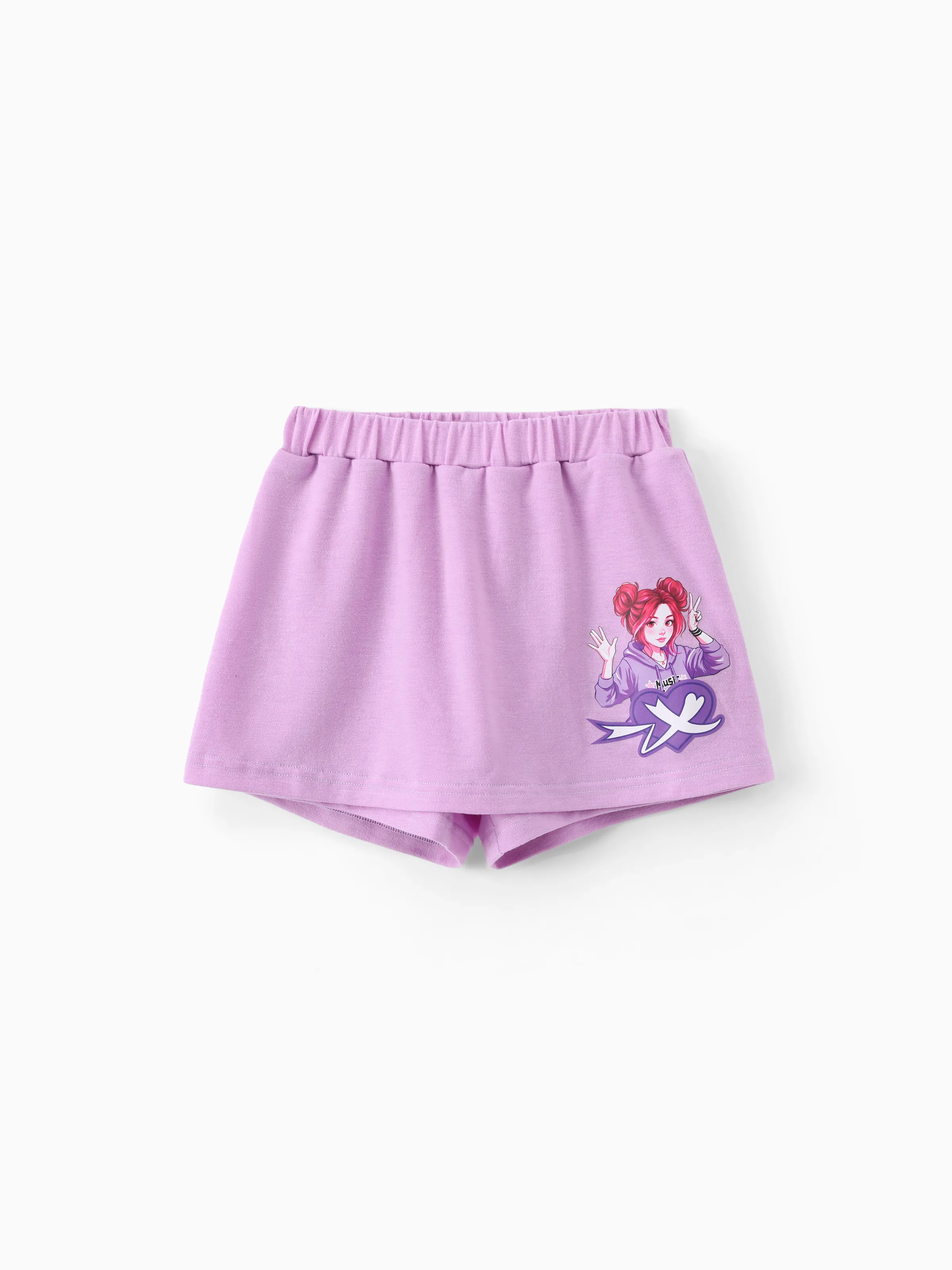 NEON Pop Toddler Girl Skort Set Purple - Image 9