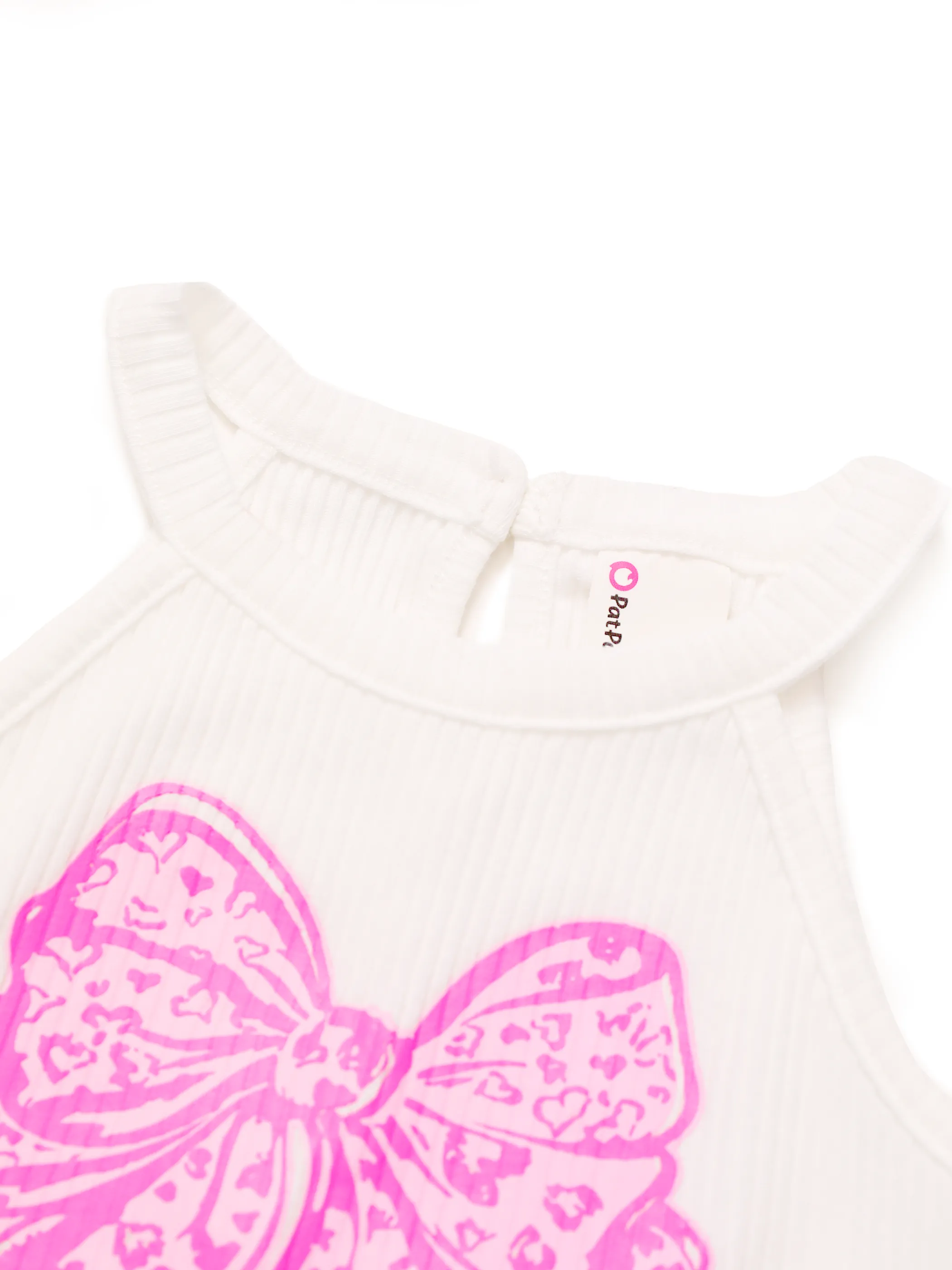 NEON Pop Toddler Girl Top & Skirt Set White - Image 5