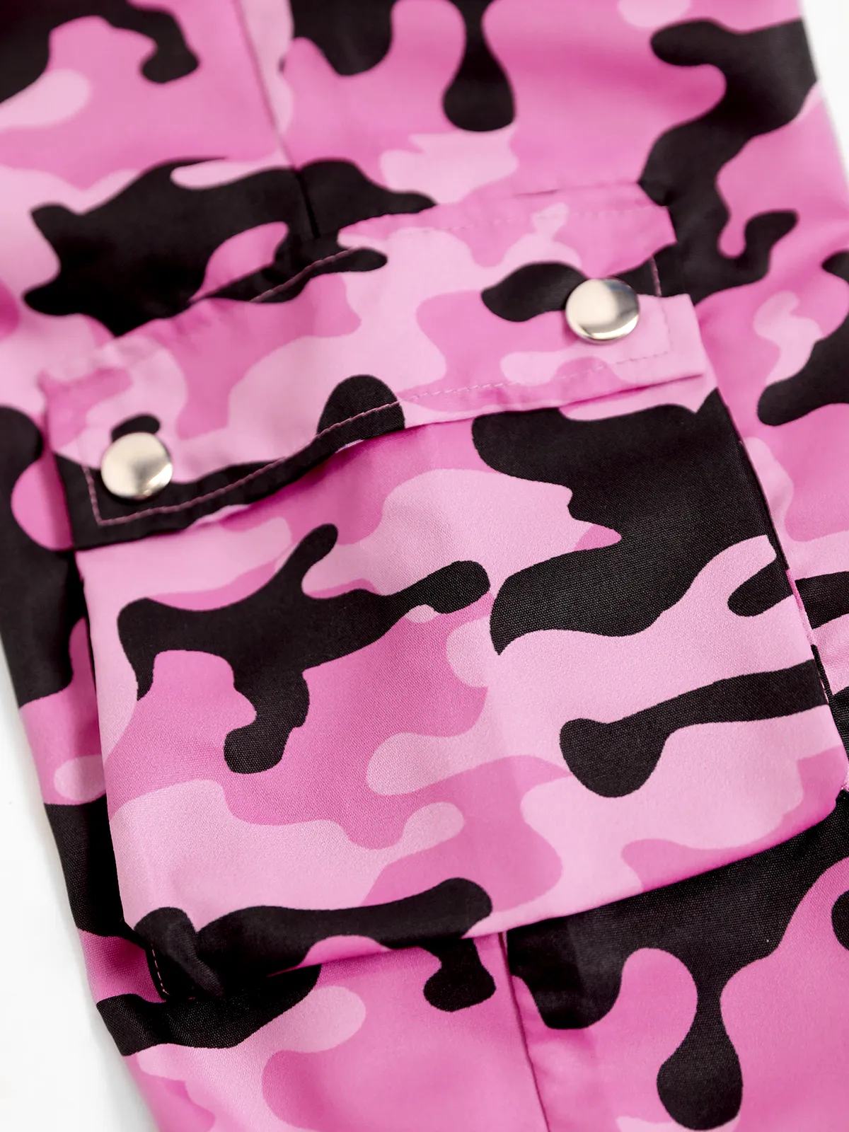 NEON Pop Toddler/Kid Girl Cargo Pants Set Hot Pink - Image 12