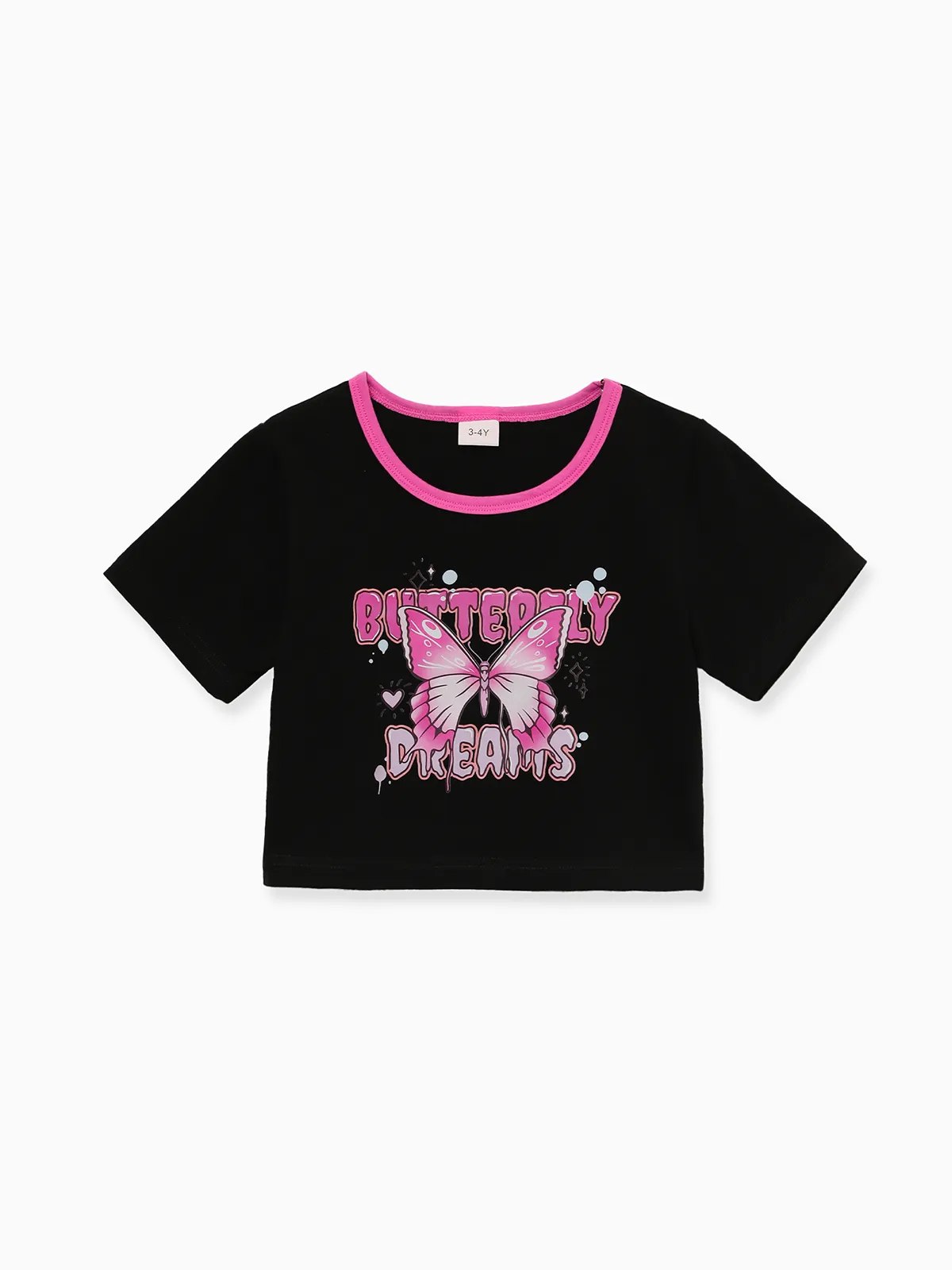NEON Pop Toddler/Kid Girl Cargo Pants Set Hot Pink - Image 3