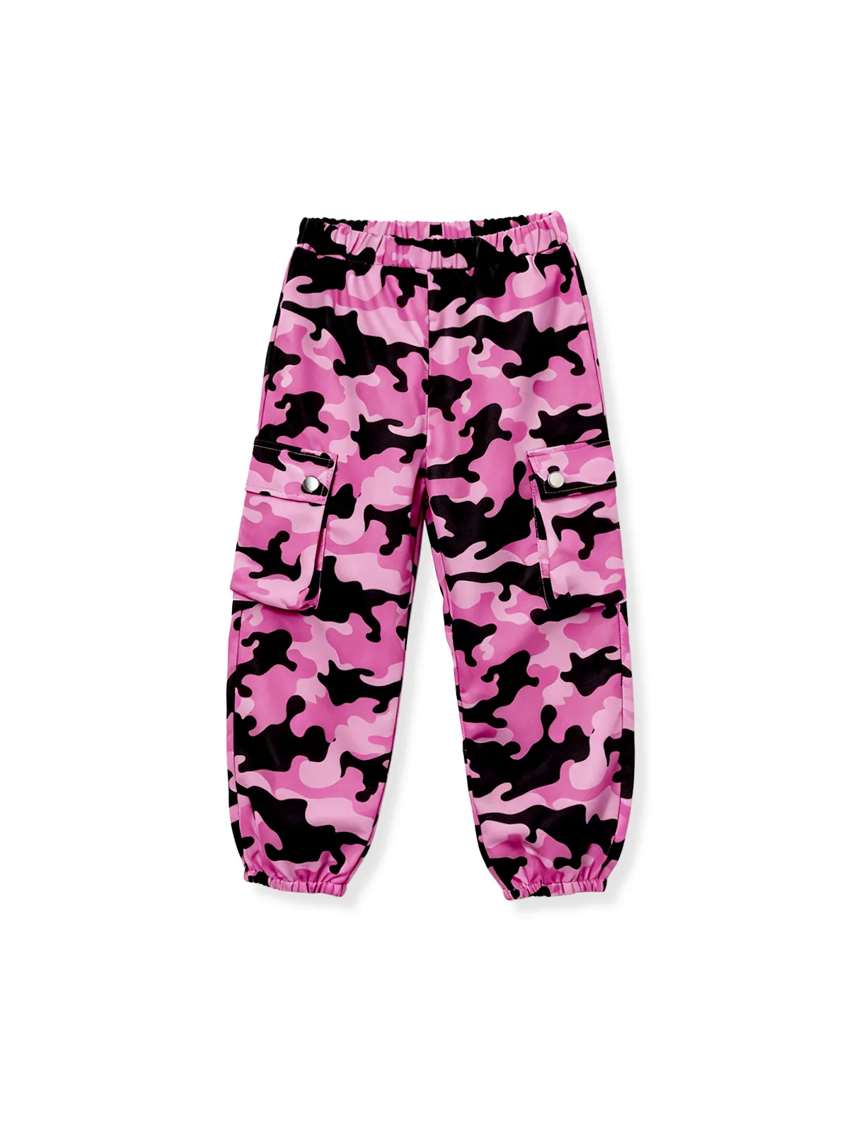 NEON Pop Toddler/Kid Girl Cargo Pants Set Hot Pink - Image 9