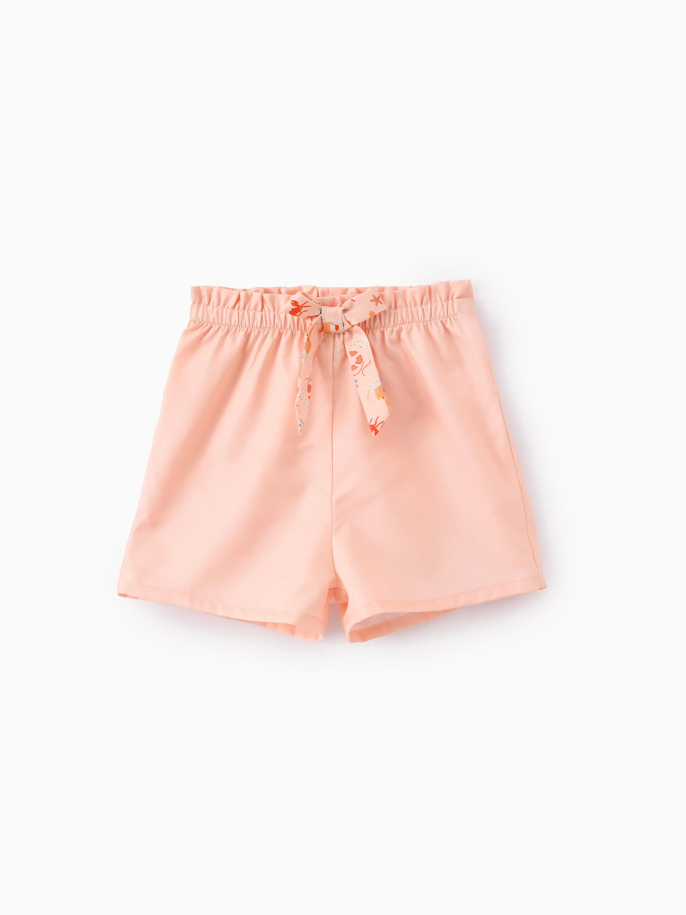Ocean Vibes Baby Girl Top & Shorts Set Light Pink - Image 7