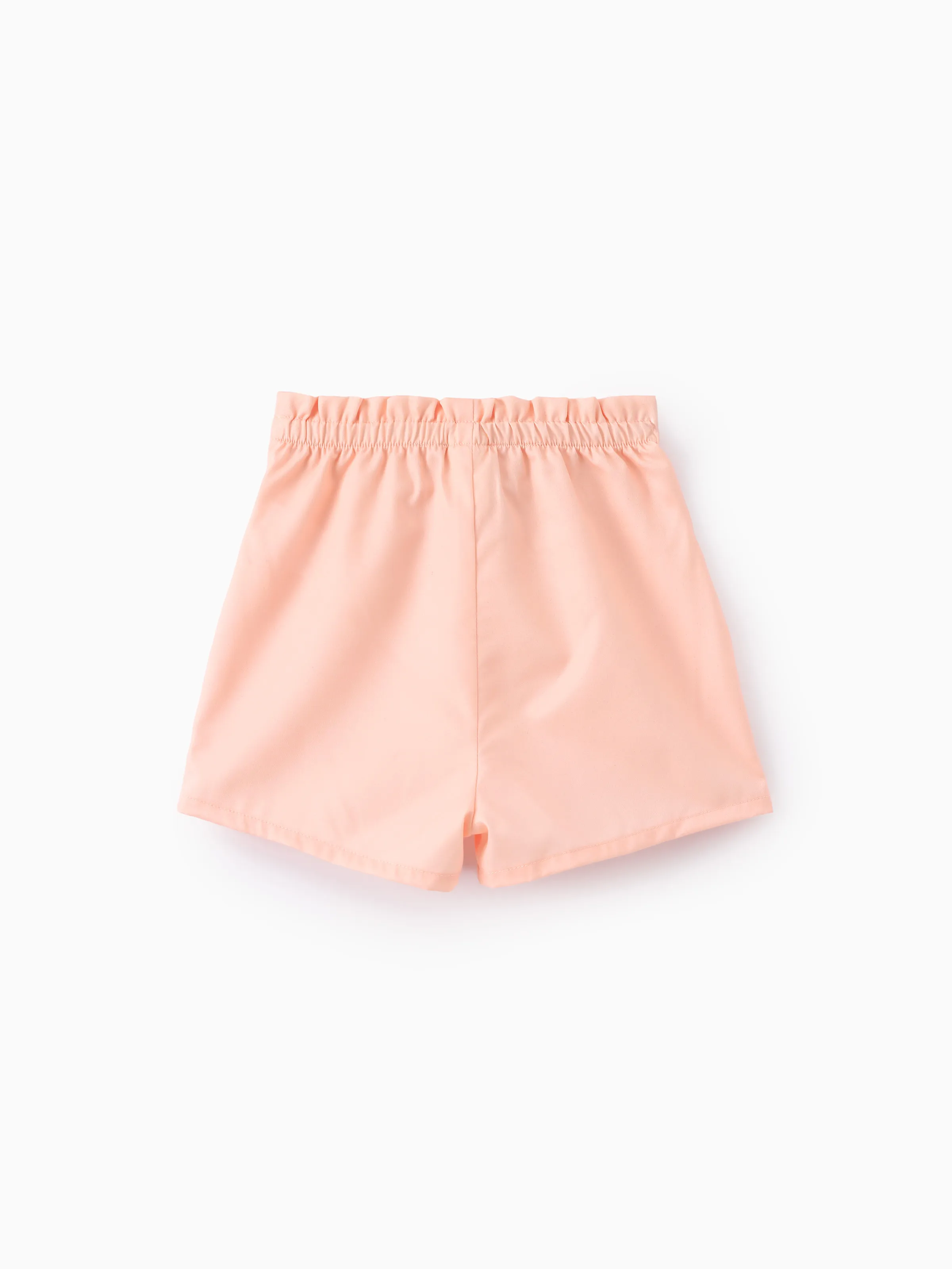 Ocean Vibes Baby Girl Top & Shorts Set Light Pink - Image 8