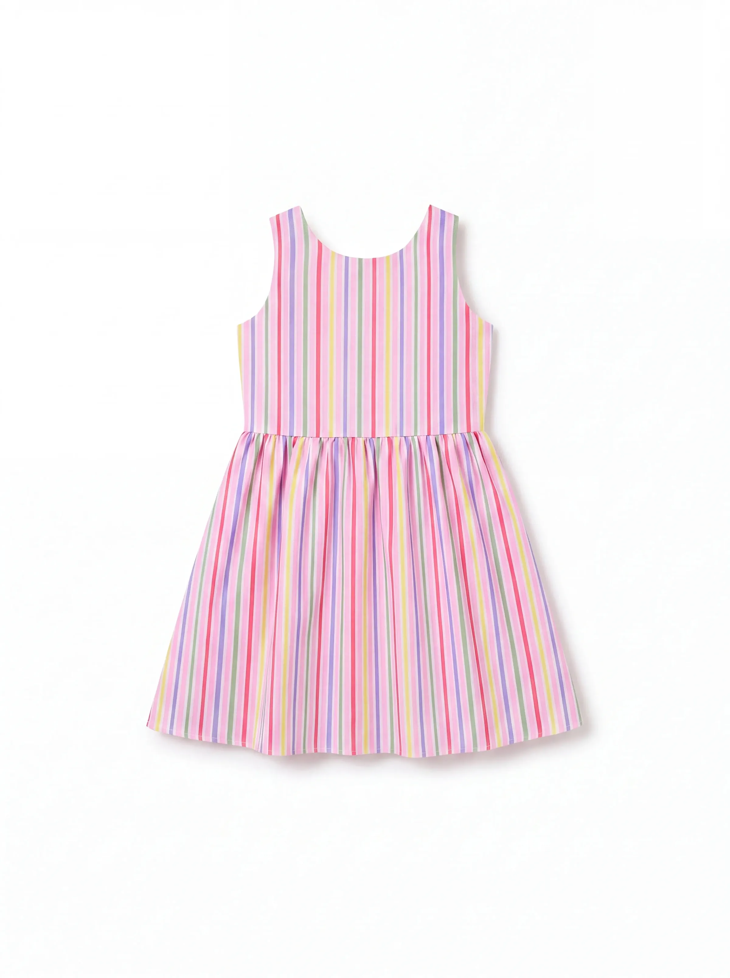 Ocean Vibes Toddler Girl Crossback Dress Pink