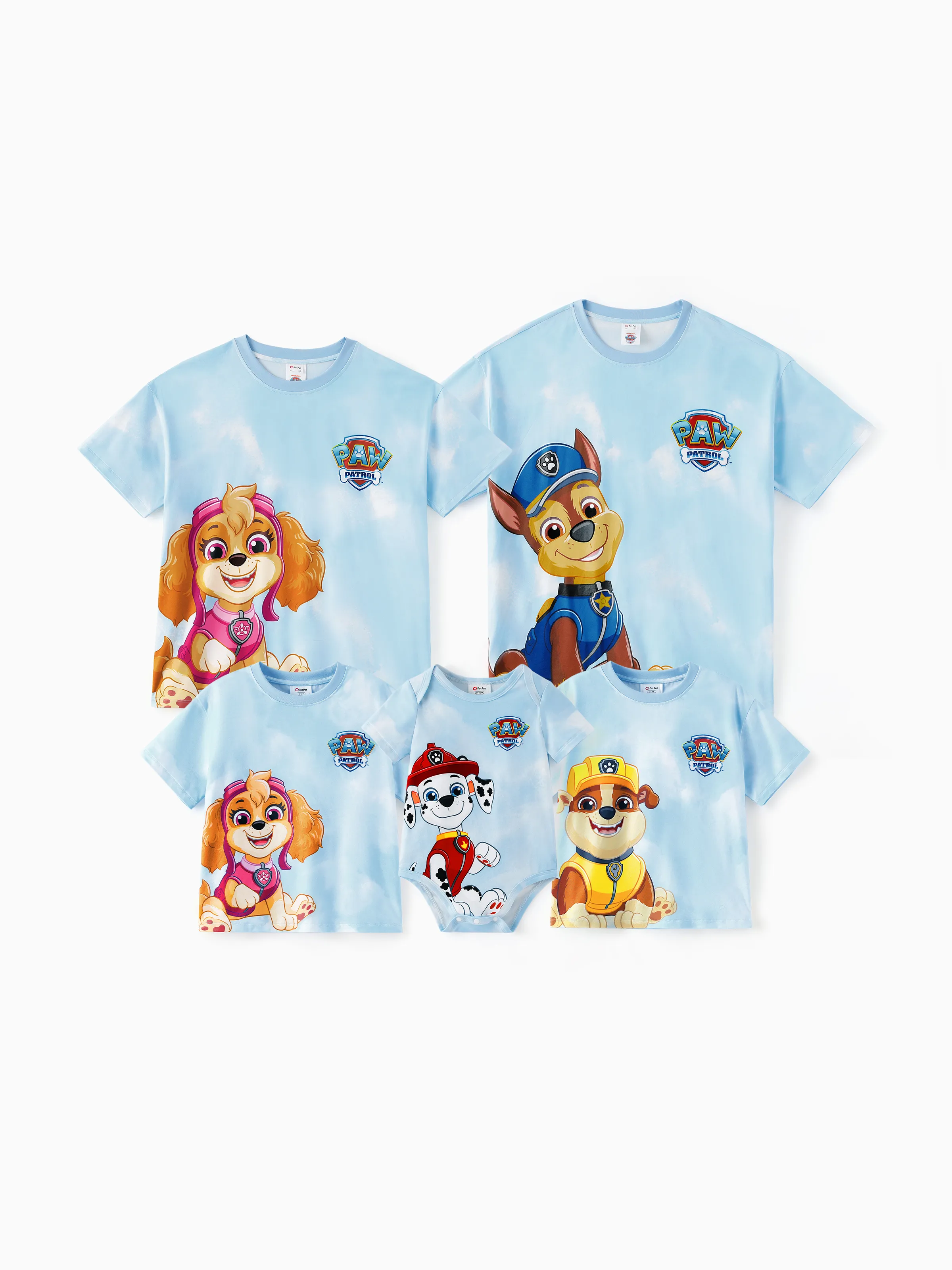 PAW Patrol Matching Family Casual Tie-dye Printed Tee Multi-color - Image 2