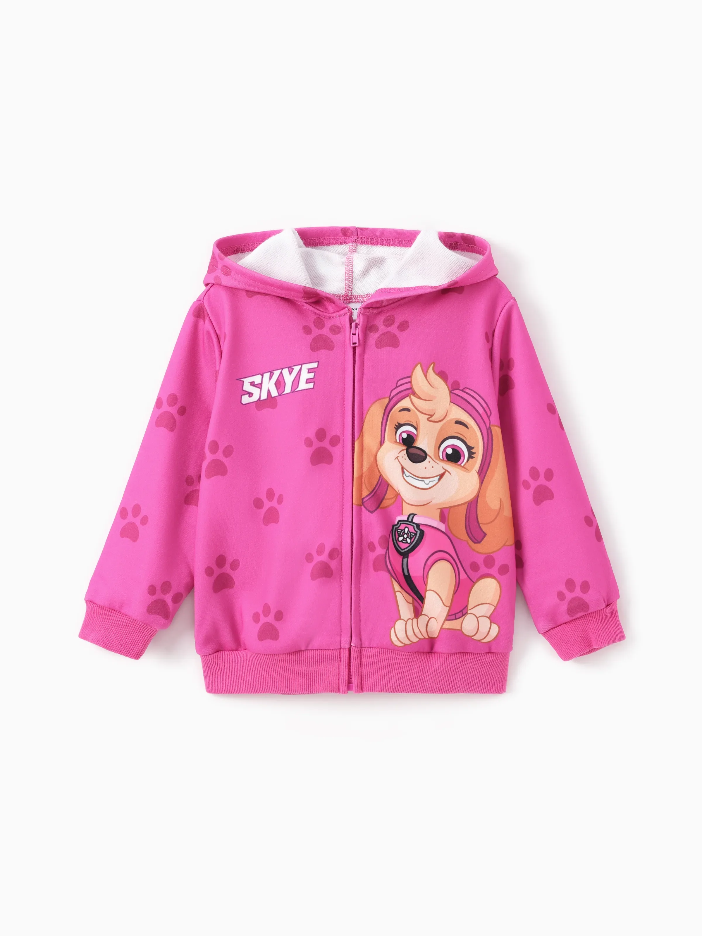 PAW Patrol Toddler Girl 1pc Skye Paw Pattern Hooded Jacket Roseo